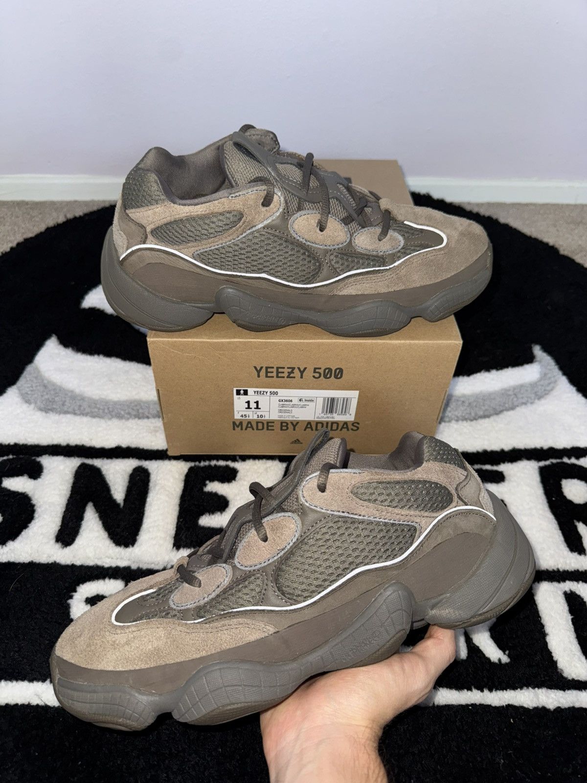 adidas gazelle silver green womens YEEZY Yeezy 500 "Clay Brown"  Stadium Goods