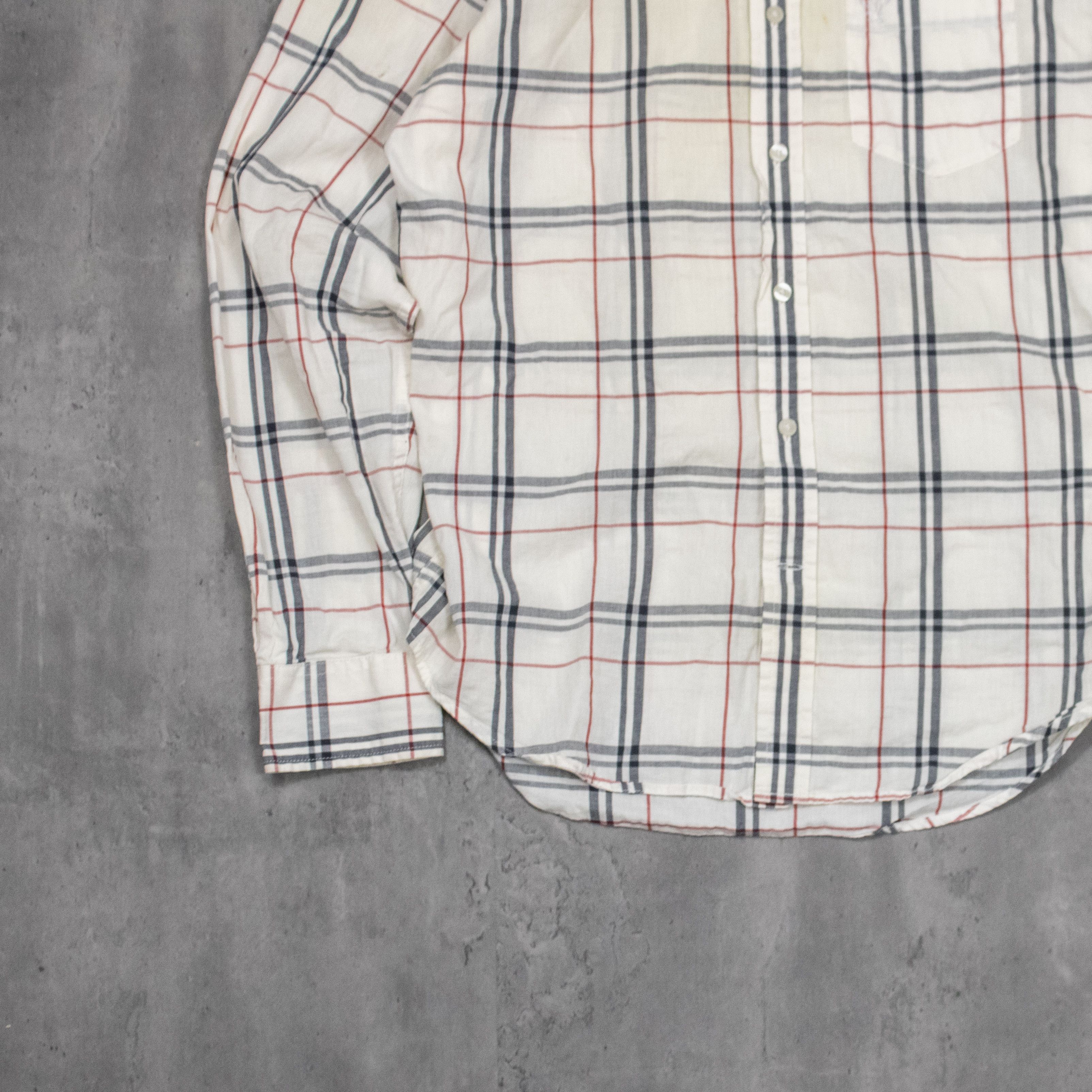 American Eagle Outfitters Y2K 00's American Eagle Nova Check White Button Up Shirt Size US M / EU 48-50 / 2 - 4 Thumbnail