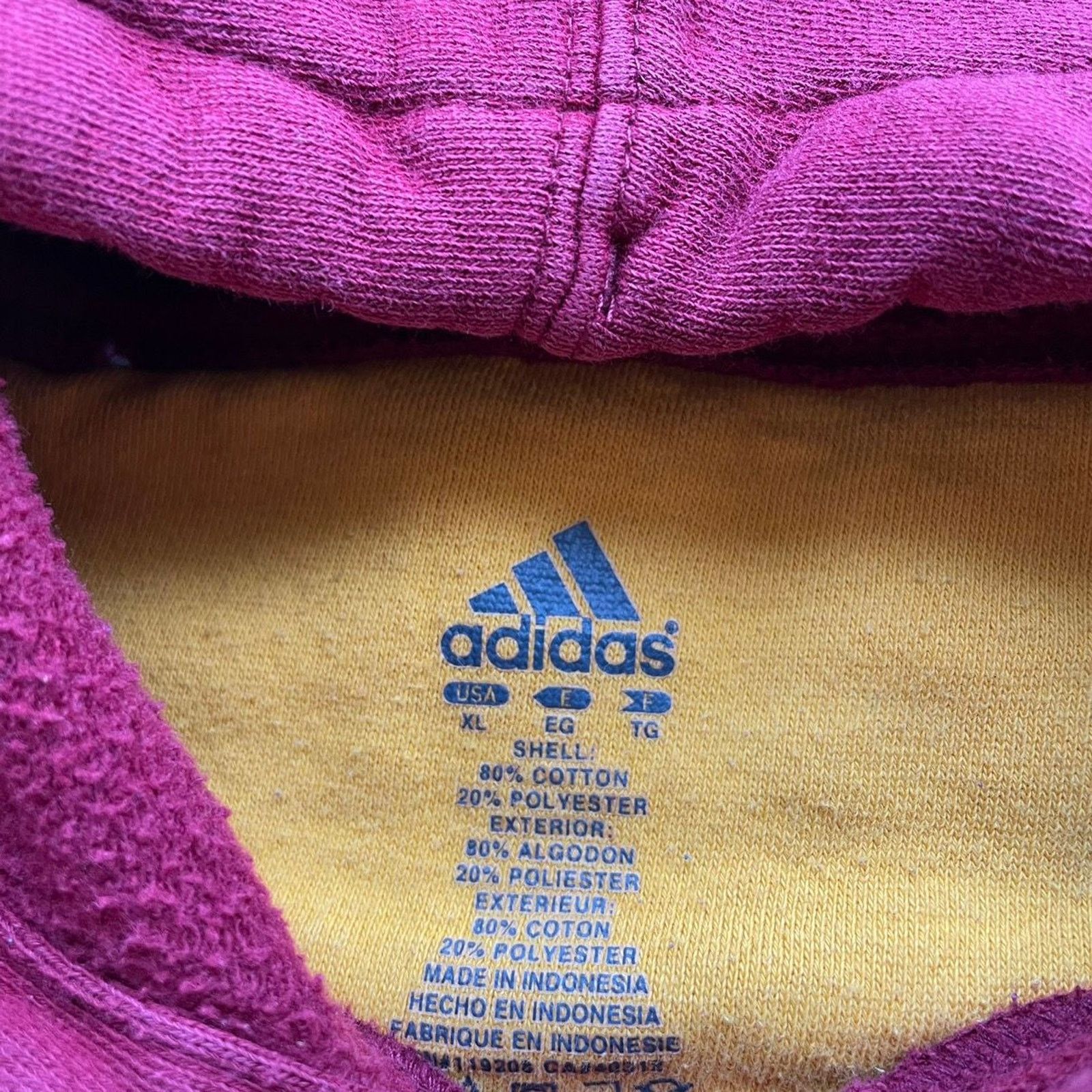 Adidas Vintage Y2K Adidas Cleveland Cavaliers NBA Graphic Hoodie XL Size US XL / EU 56 / 4 - 5 Thumbnail
