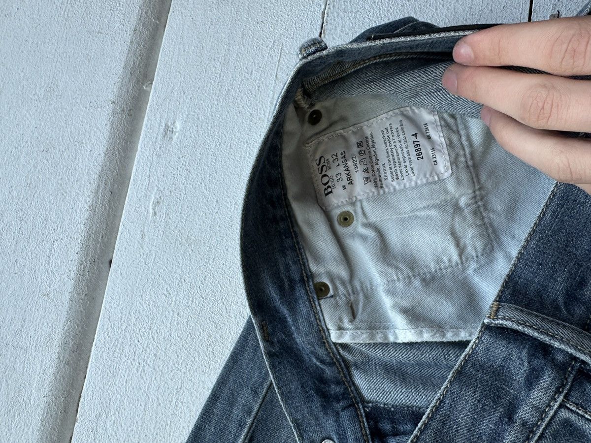 Hugo Boss 🚨 VNTG HUGO BOSS BLUE WASHED RARE MEN DENIM JEANS LUXURY Size US 33 - 6 Thumbnail