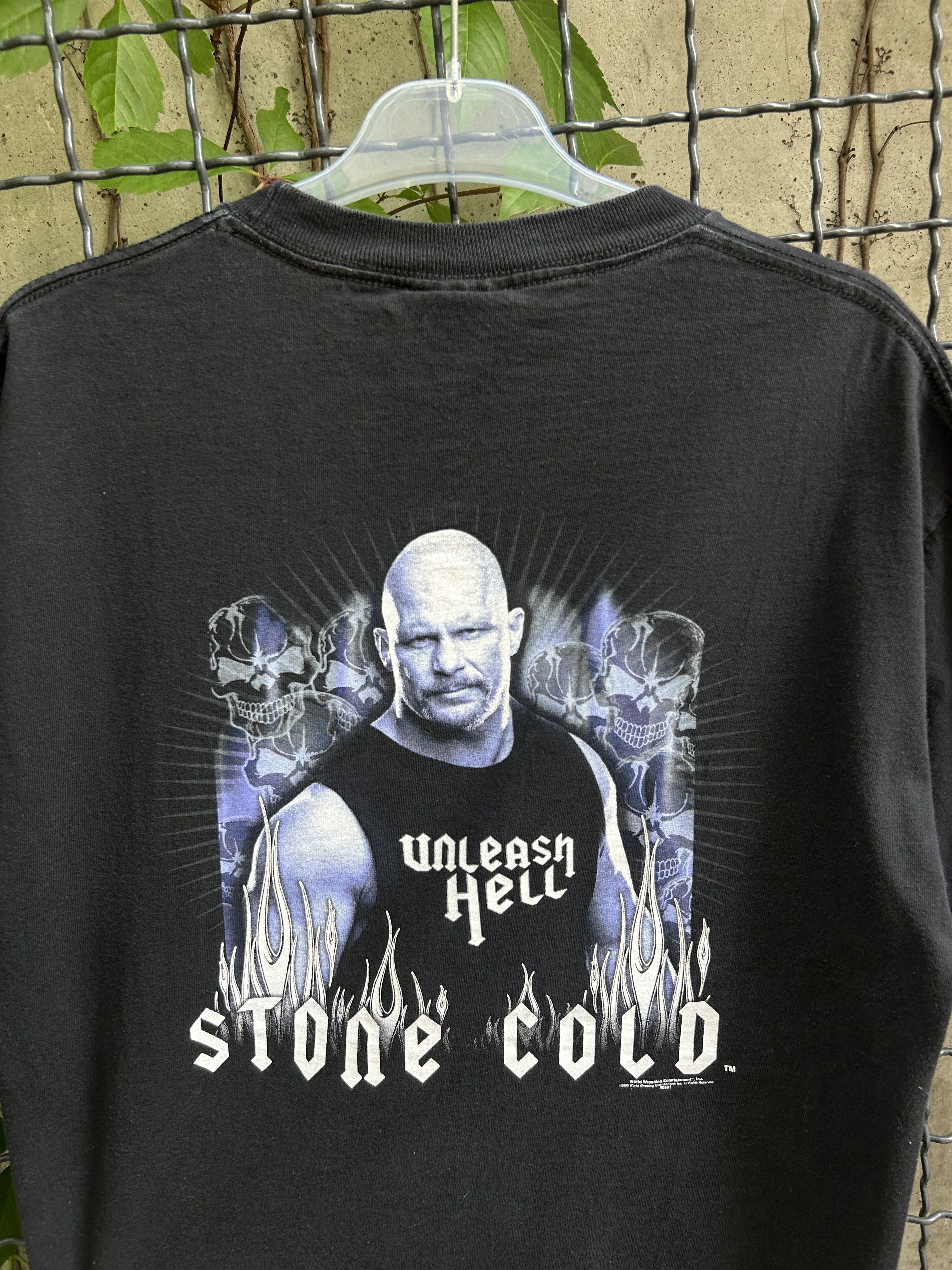 WWE Vintage 2002 Stone Cold WWE Wrestling T-shirt Size US L / EU 52-54 / 3 - 9 Thumbnail