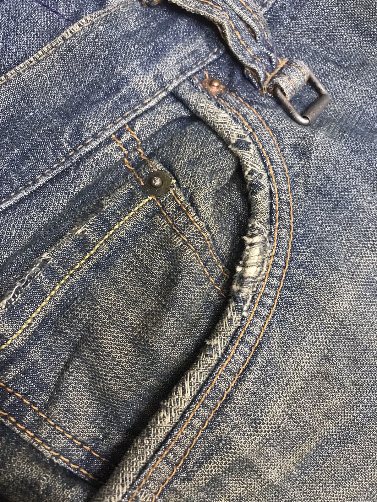 Levi's 💥ARCHIVAL💥Rare Levis 708 Distressed Dirty Cargo Denim F121 Size US 36 / EU 52 - 16 Thumbnail