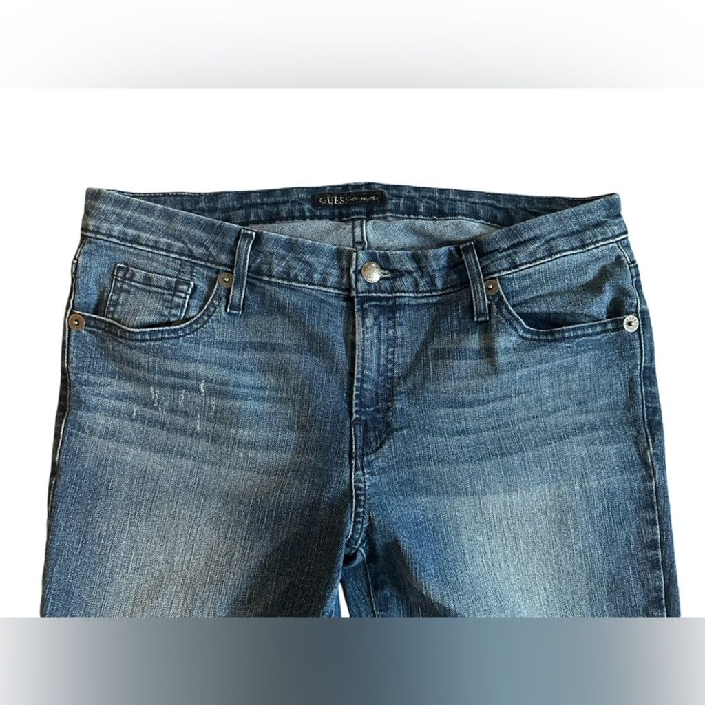 Guess GUESS JEANS Mid-Rise Crop Jean Blue Women’s Size 31. Size 38" / US 16 / IT 52 - 7 Thumbnail