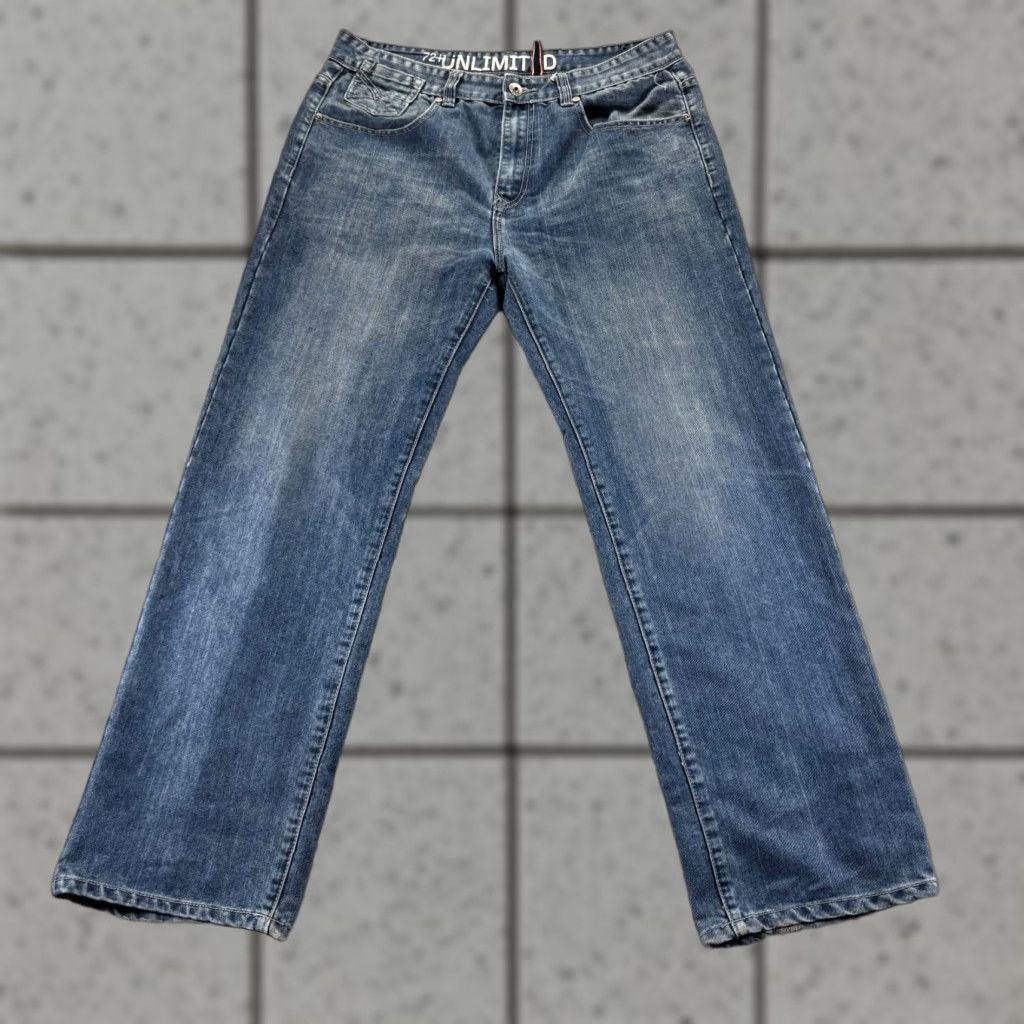 VINTAGE Ecko Unltd Mens Jeans 36x32 Blue Cotton Relaxed Fit 90s