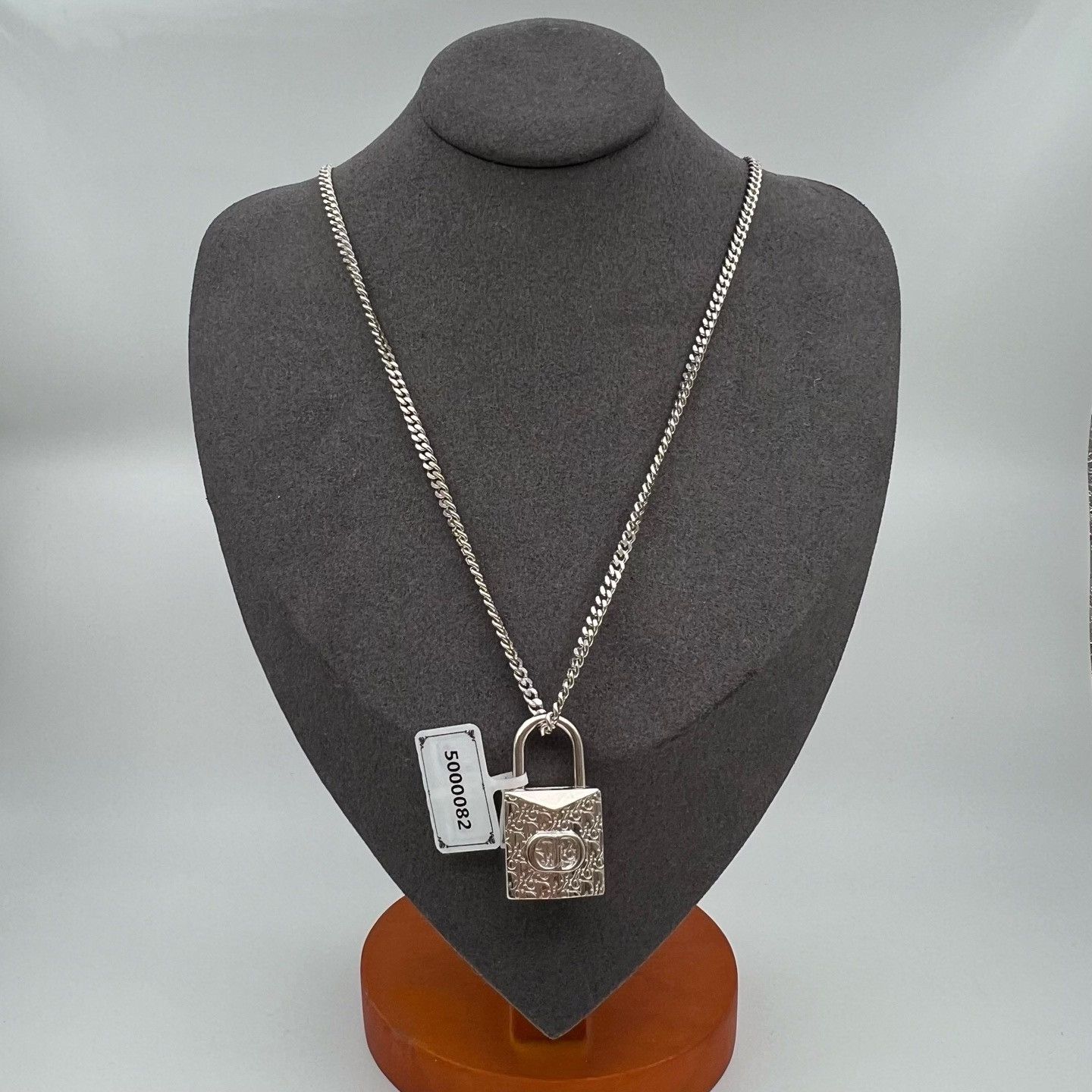 Dior Dior CD Lock Logo Pendant Necklace Size ONE SIZE - 1 Thumbnail