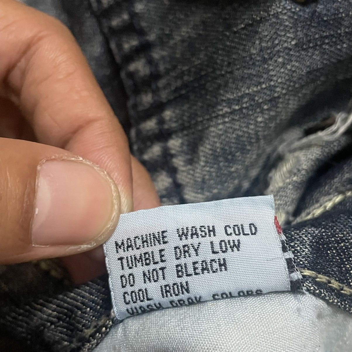 If Six Was Nine × Japanese Brand × Le Grande Bleu (L.G.B.) 🇯🇵 TSL JEANS POEM DISTRESSED DENIM PANTS Size US 35 - 23 Thumbnail