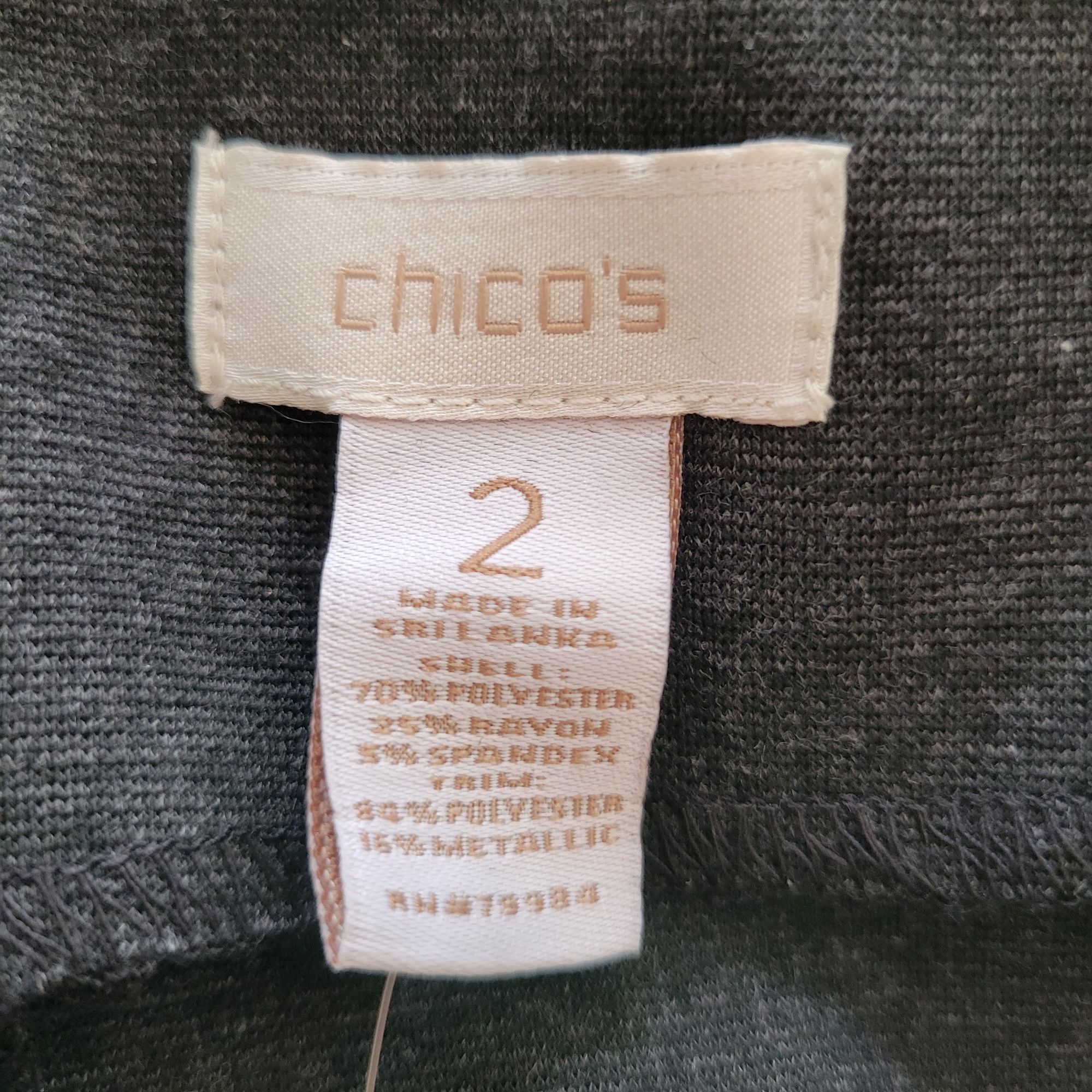 Chicos Chicos 2 Heather Grey Sequin Panel TALIA Sheath Sleeveless D Size L / US 10 / IT 46 - 5 Thumbnail