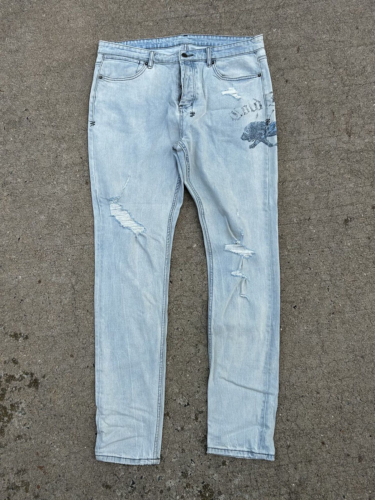 Ksubi Ksubi Slim Fit Denim Jeans Size US 38 / EU 54 - 3 Thumbnail