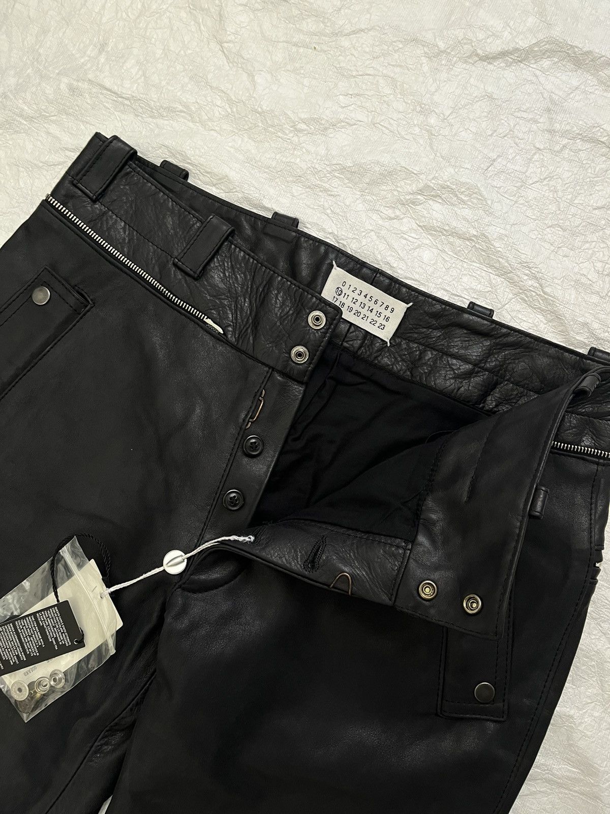 Maison Margiela Maison Margiela Spring/Summer 2006 leather biker pants Size US 31 - 3 Thumbnail