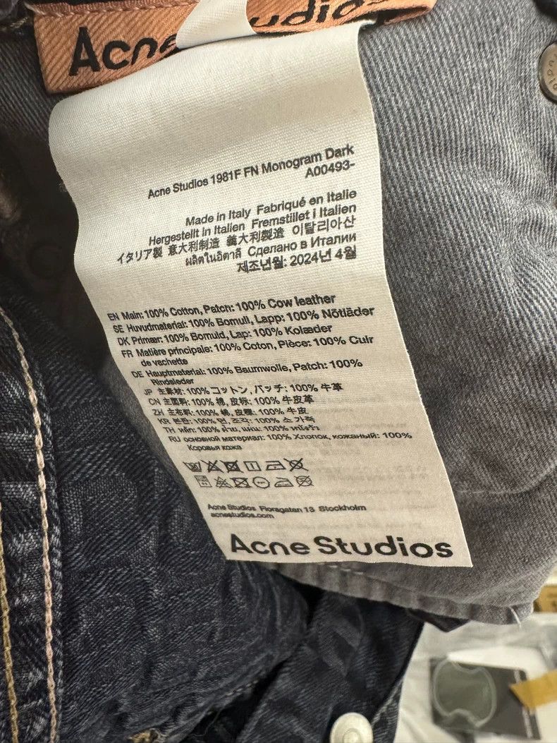 Acne Studios Acne Studios Dark blue jeans Size US 34 / EU 50 - 6 Thumbnail