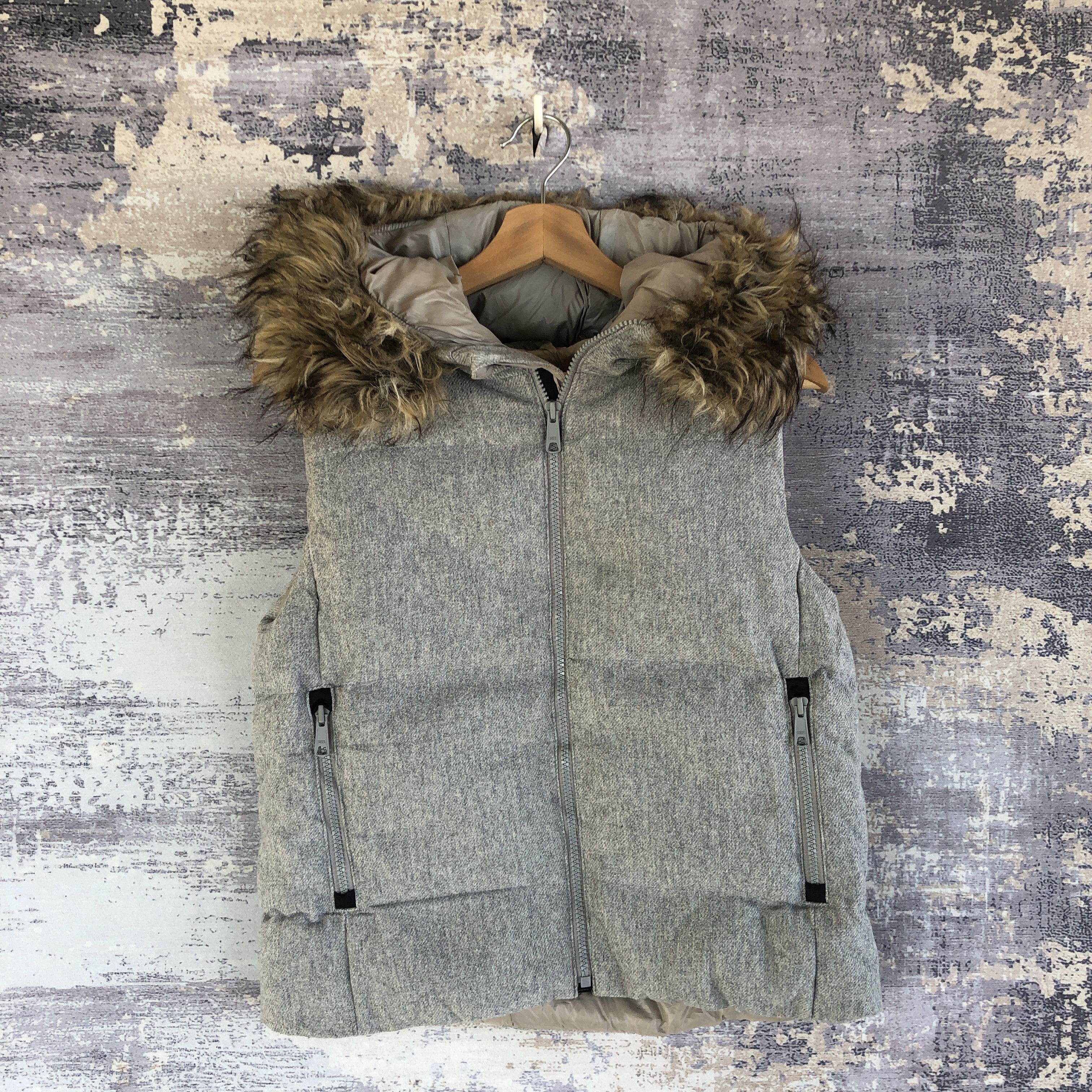 If Six Was Nine × Japanese Brand GAP Hoodie Vest Puffer Jacket Sleeveless Wool Puffer Jacket Size S / US 4 / IT 40 - 1 Thumbnail