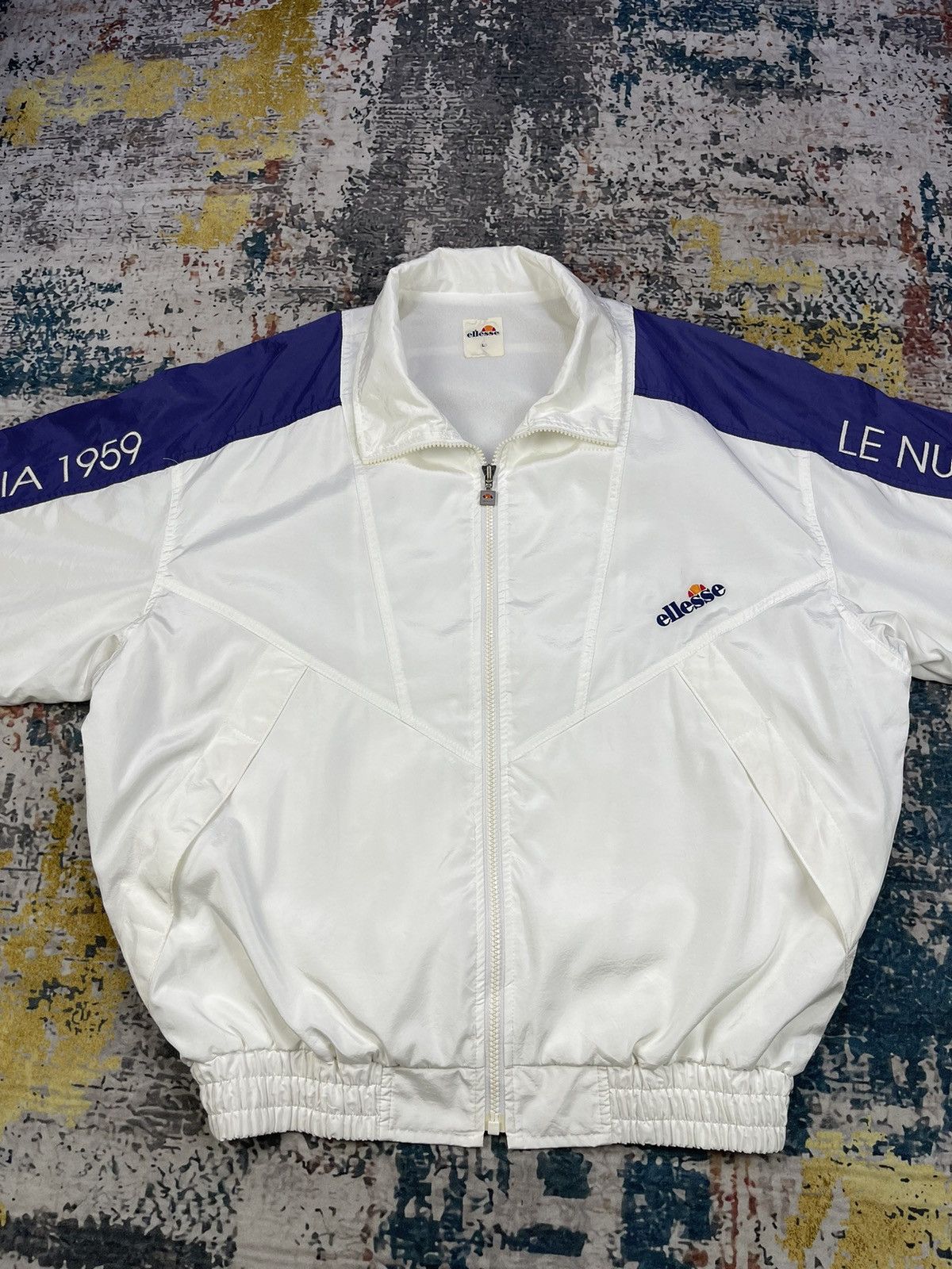 Ellesse Vintage Sportswear Ellesse Perugia 1959 Nylon Windbreaker Size US L / EU 52-54 / 3 - 3 Thumbnail