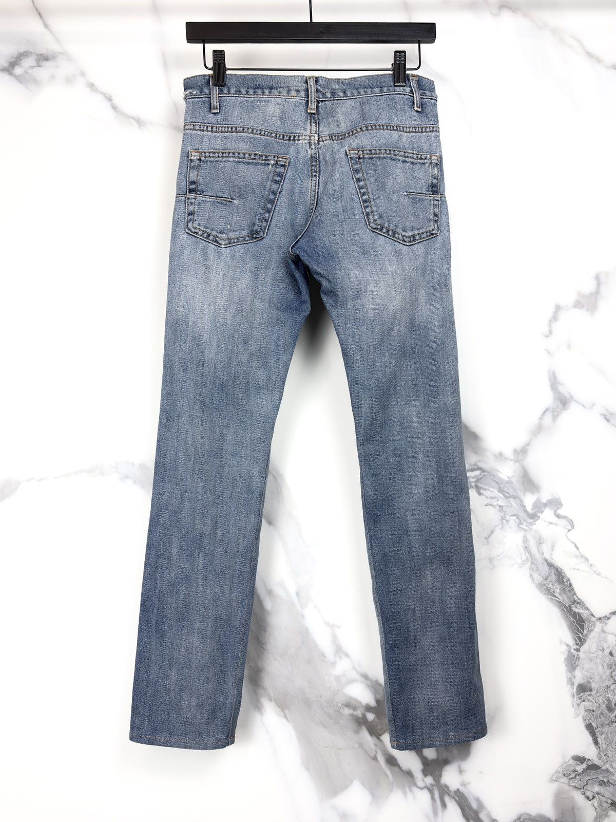 Dior SS08 Dior Homme Lightwash Jake Faded Blue Denim Jeans KVA Size US 27 - 2 Thumbnail