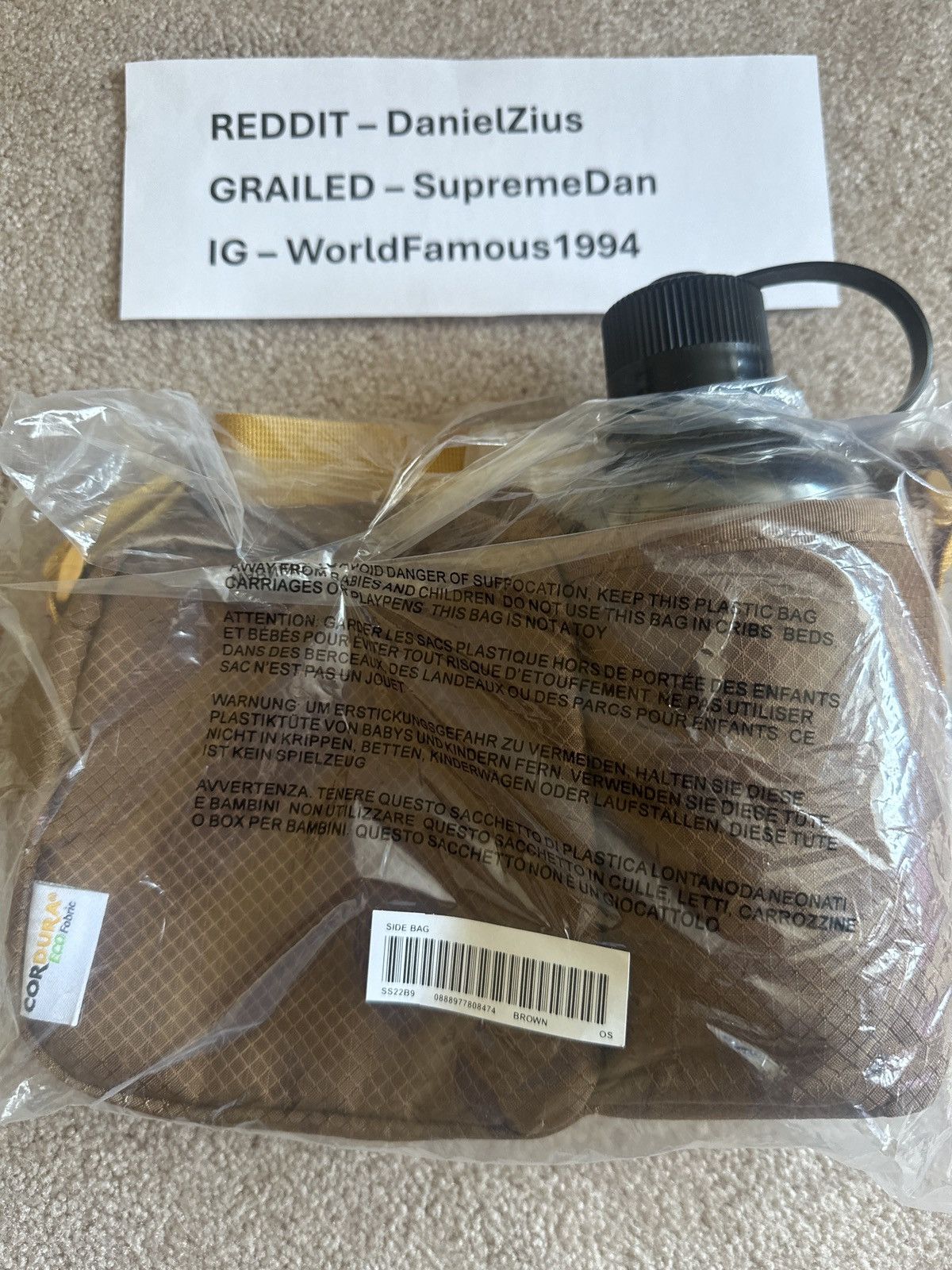 Supreme Supreme Side Bag 'Brown' Size ONE SIZE - 5 Thumbnail