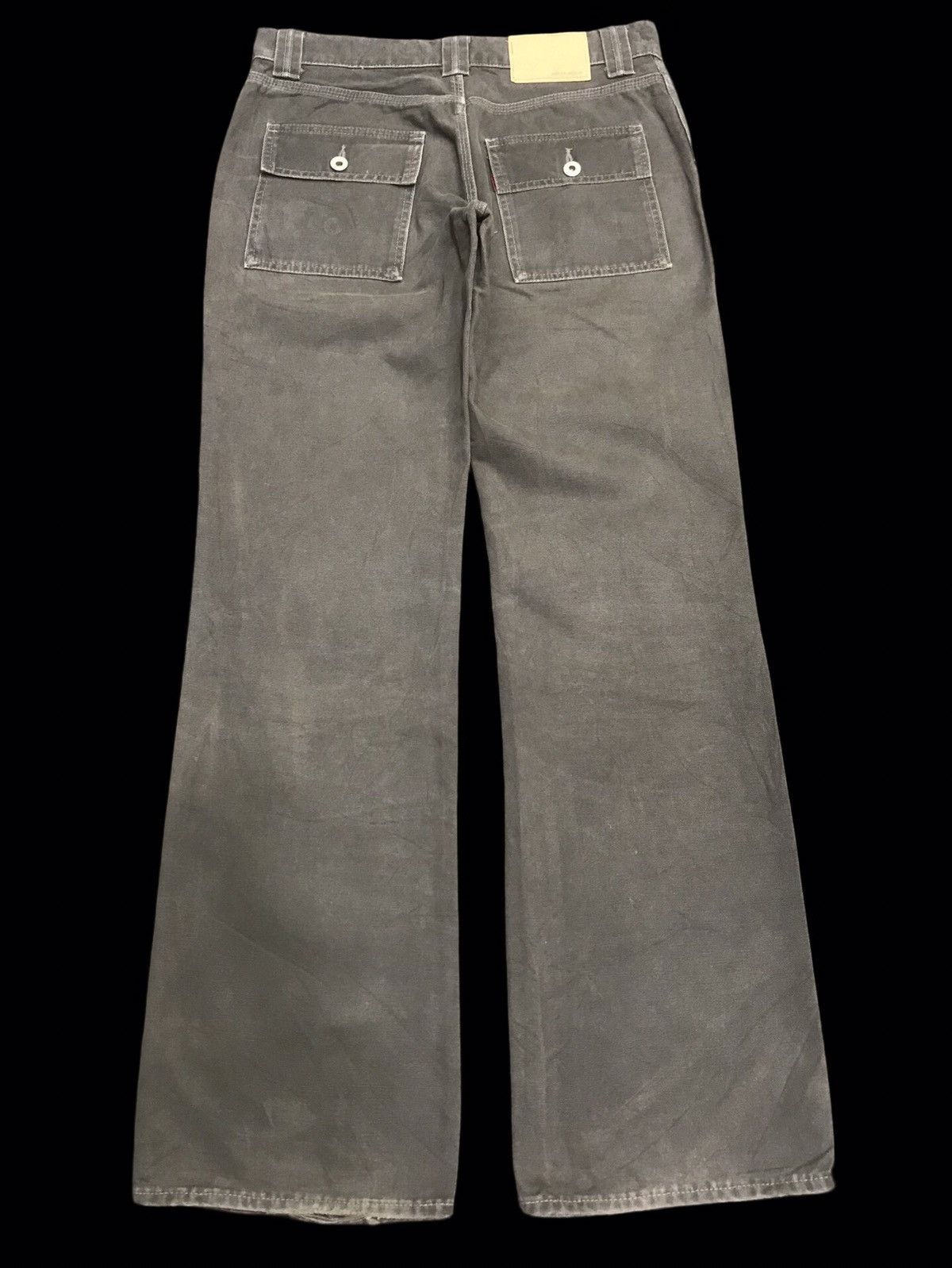 Japanese Brand 💥FLARE💥HIGH ROCK KOJIMA Designr Duck Canvas Bush Pant F120 Size US 30 / EU 46 - 2 Thumbnail