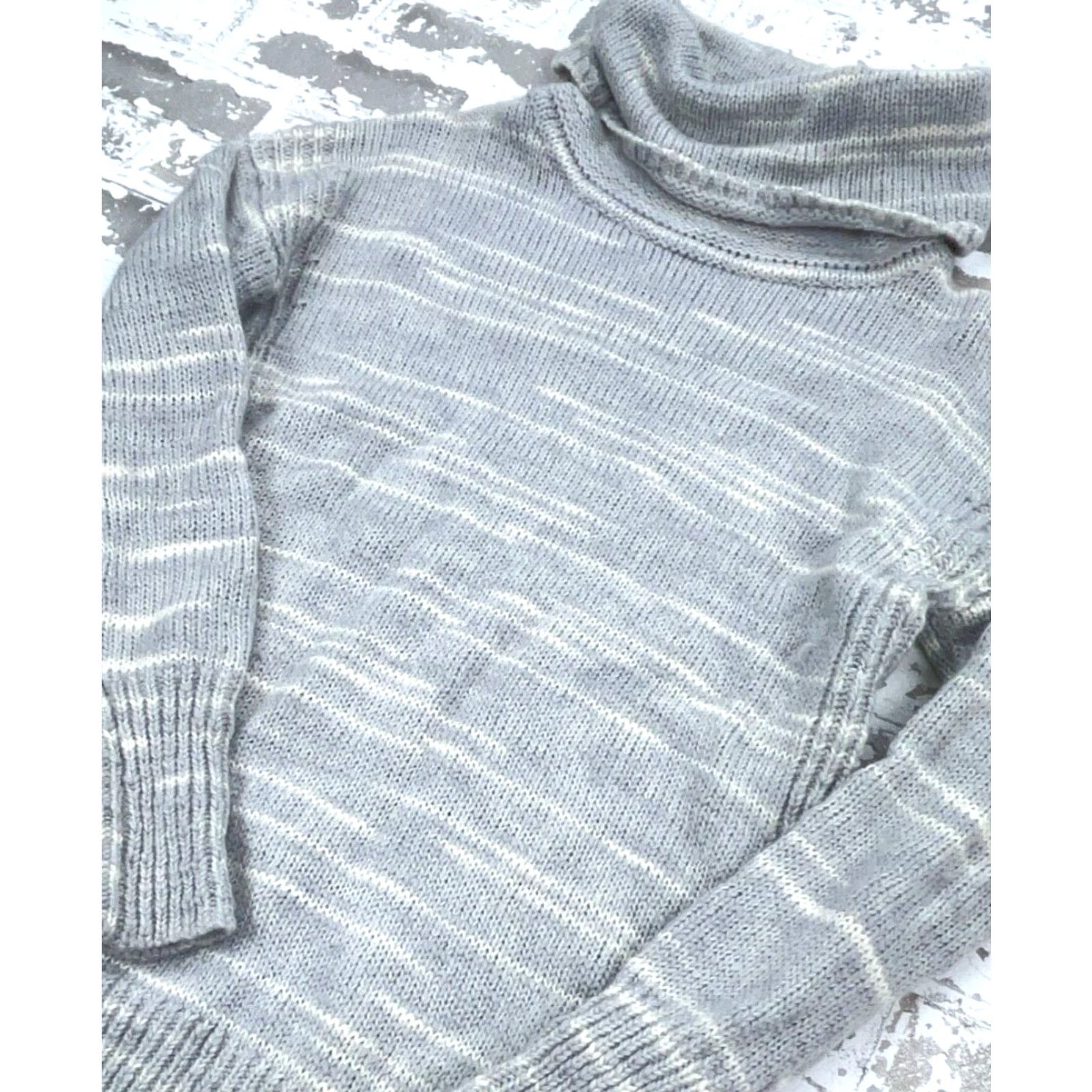 Banana Republic VINTAGE Banana Republic Women Sweater Dress Small Gray Knit Turtleneck Pullover Casual Fall Winter Size S / US 4 / IT 40 - 2 Thumbnail