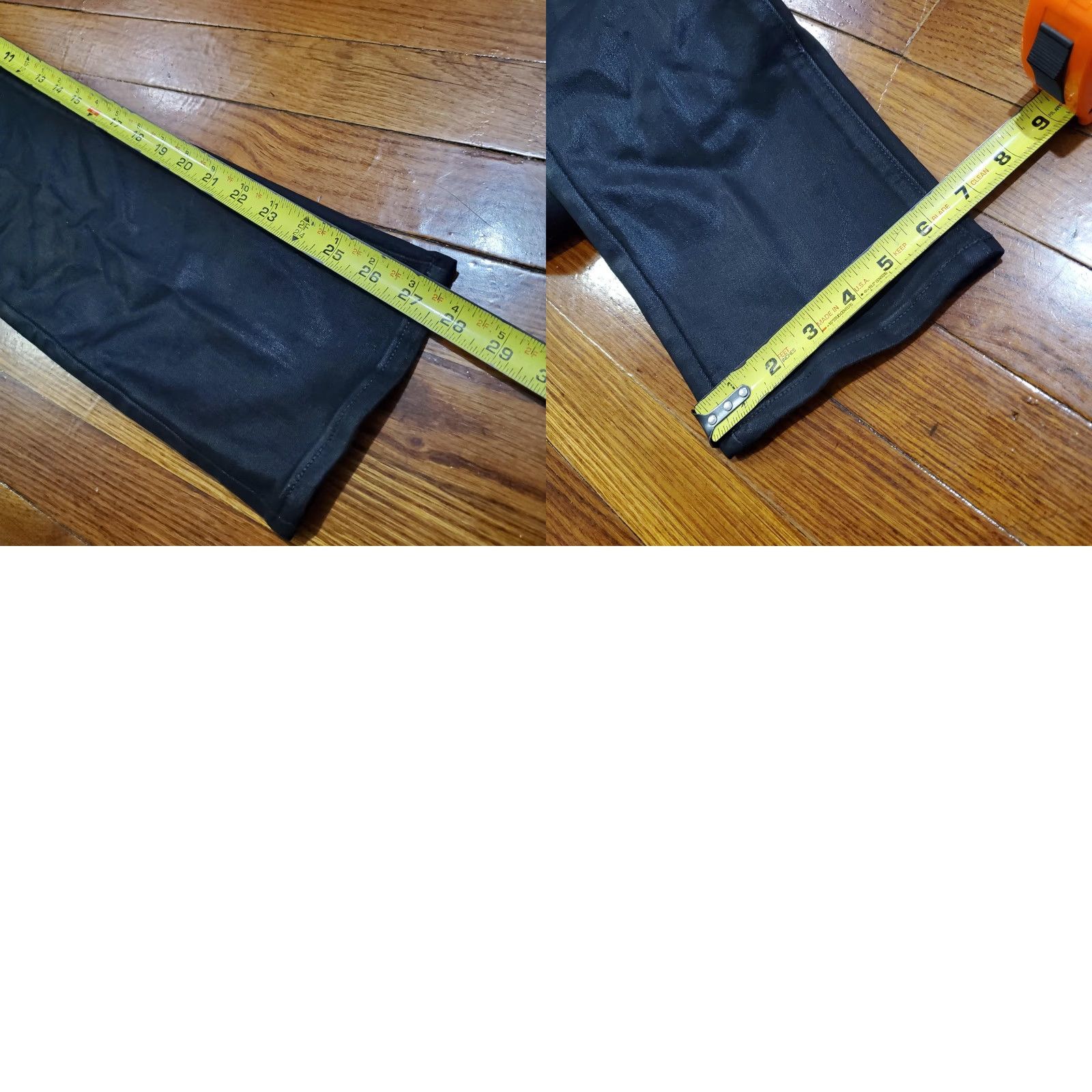 Paige Paige Womens Jeans 26 Black Cindy Coated High Rise Straight Leg Faux Leather Denim Zip Pockets Stretch Vintage: No Mens Womens Size 26" / US 2 / IT 38 - 10 Thumbnail