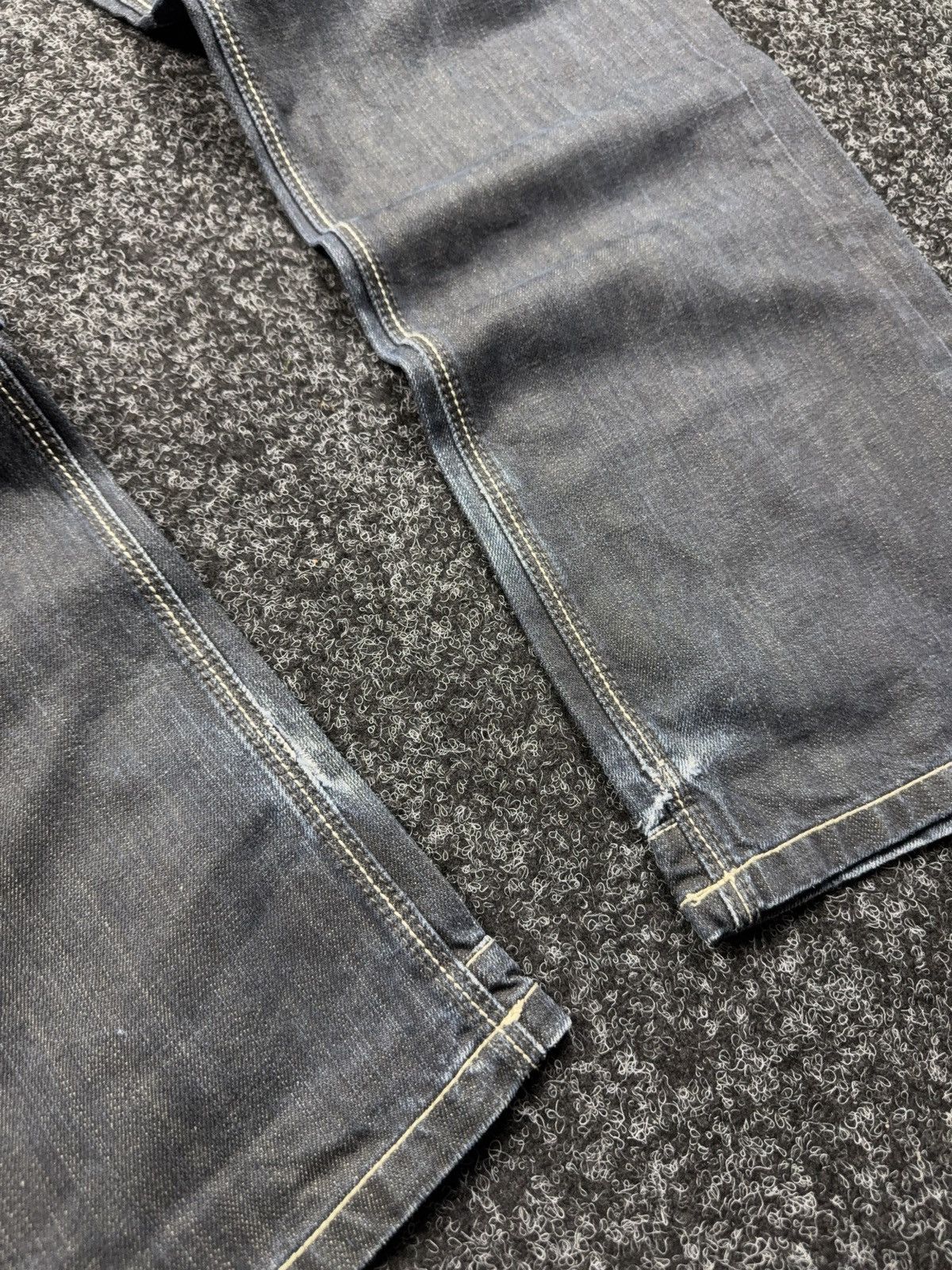 Japanese Brand Y2K Japanese Police G-Star style 00s Retro Dark Denim Jeans Size US 32 / EU 48 - 3 Thumbnail
