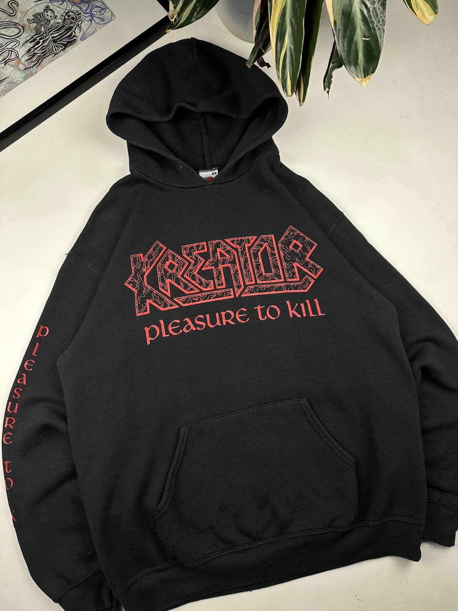 Band Tees Vintage Kreator Pleasure to Kill Hoodie Size US M / EU 48-50 / 2 - 3 Thumbnail