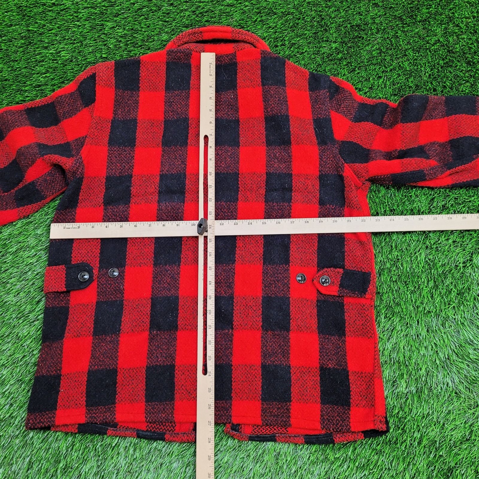 Vintage VTG 50s Melton Buffalo Plaid Wool Hunting Jacket M Talon USA Size US M / EU 48-50 / 2 - 5 Thumbnail