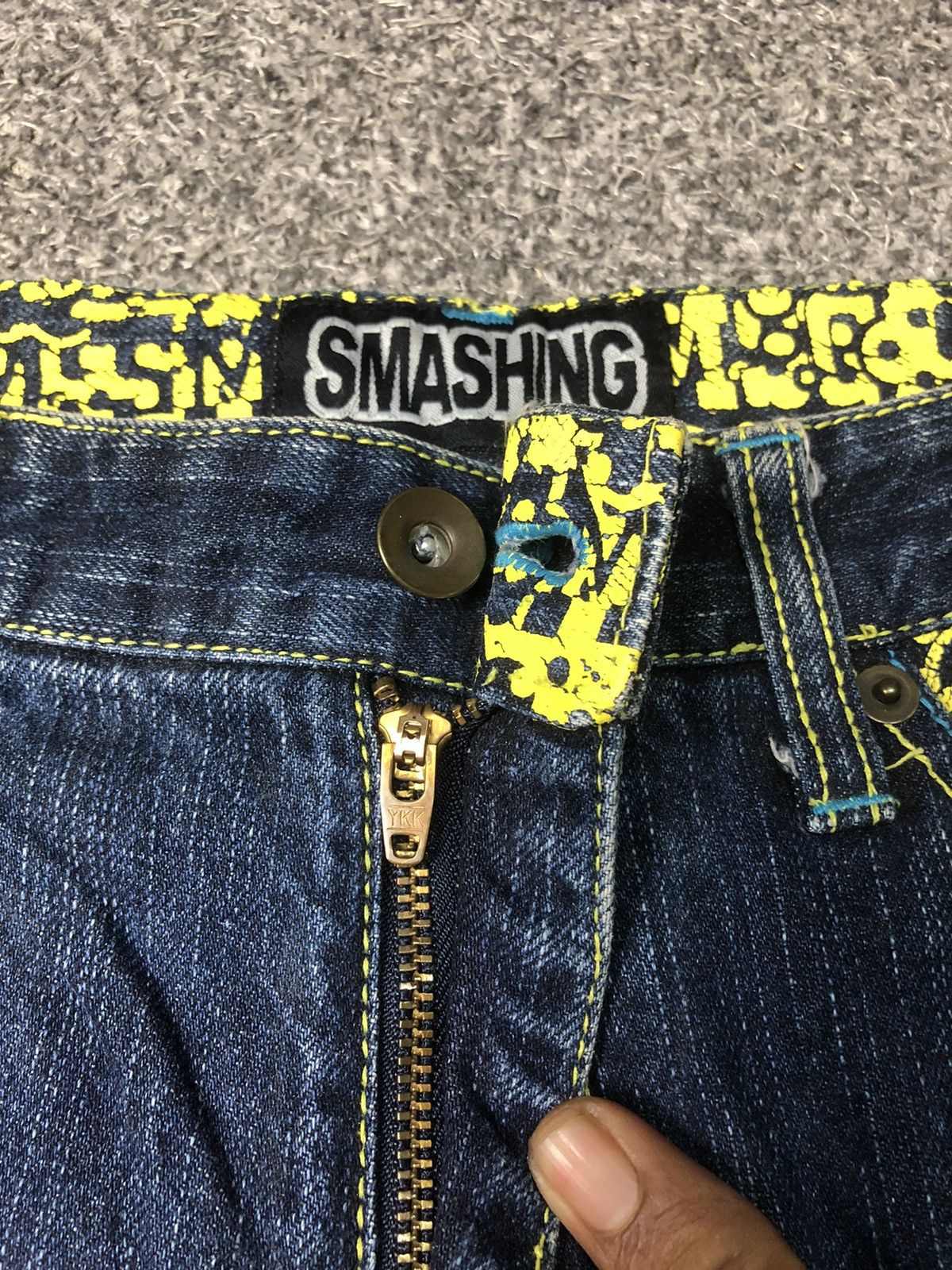JNCO × Japanese Brand × Vintage Vintage Japanese Brands Smashing Baggy Jeans Size US 34 / EU 50 - 12 Thumbnail