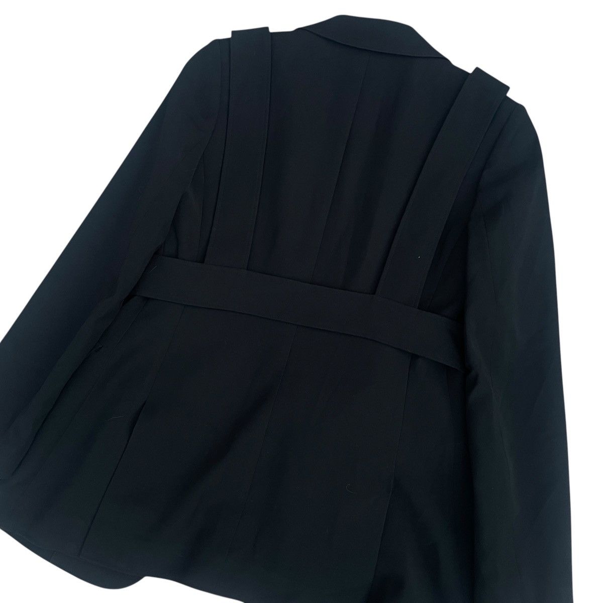 Japanese Brand ADEAM Hanako Maeda Belted Layered Blazer Jacket with Buckle Size M / US 6-8 / IT 42-44 - 7 Thumbnail