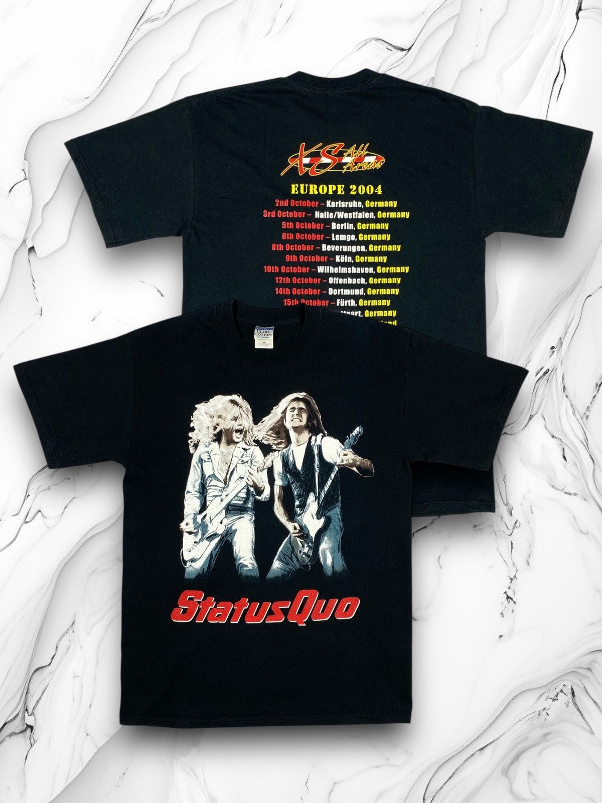Band Tees Status Quo 2004 All Areas World Tour Vintage T Shirt Size M Size US M / EU 48-50 / 2 - 1 Thumbnail