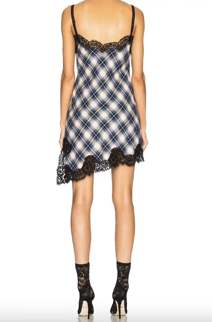 Alberta Ferretti Mini Dress Trim Lace Size M / US 6-8 / IT 42-44 - 2 Thumbnail