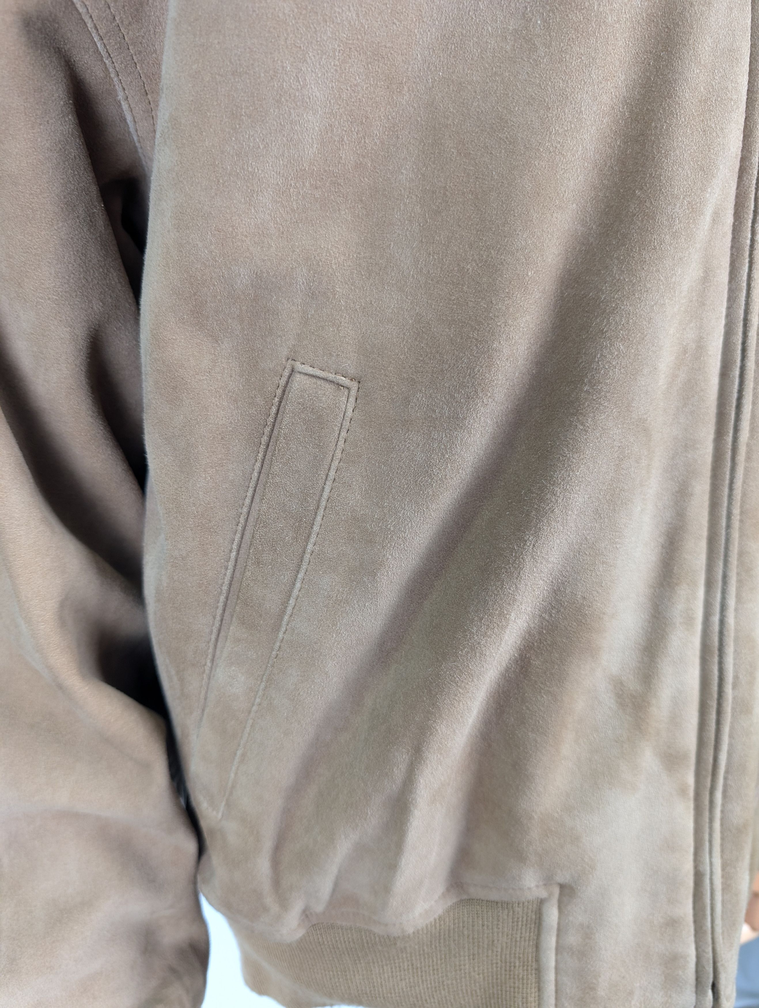 Polo Ralph Lauren Polo Ralph Lauren Beige Suede Bomber Jacket Size M / US 6-8 / IT 42-44 - 5 Thumbnail