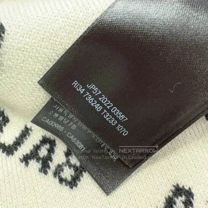 Balenciaga Balenciaga Black Letter Print Knit Cardigan. Size US M / EU 48-50 / 2 - 7 Thumbnail