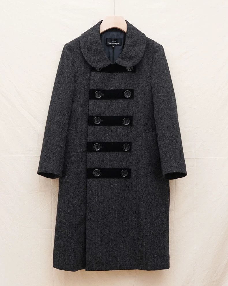Comme des Garcons Comme des Garcons Double-breasted dark grey wool coat 100% Size S / US 4 / IT 40 - 1 Thumbnail