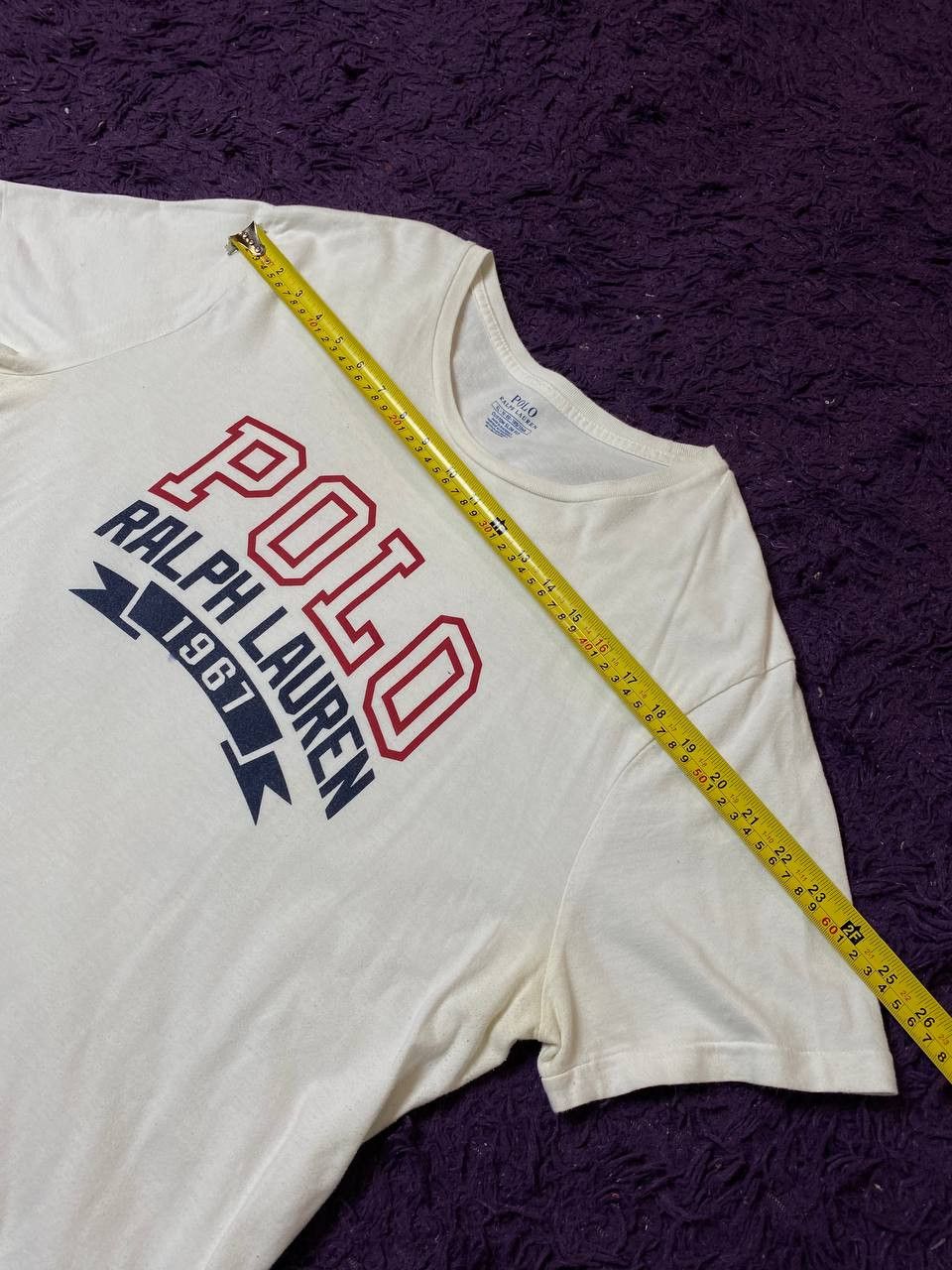 Polo Ralph Lauren Y2K Big Print White T-Shirt Polo Ralph Lauren Size US XL / EU 56 / 4 - 14 Thumbnail