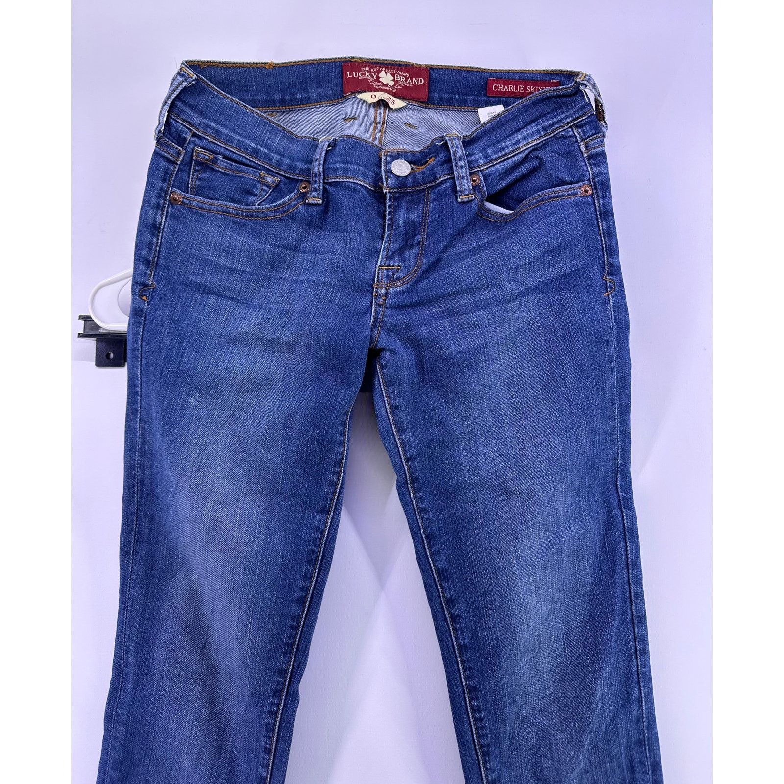 Lucky Brand Lucky Brand Blue Skinny Jeans Size 0 Size 25" / US 0 / IT 36 - 3 Thumbnail