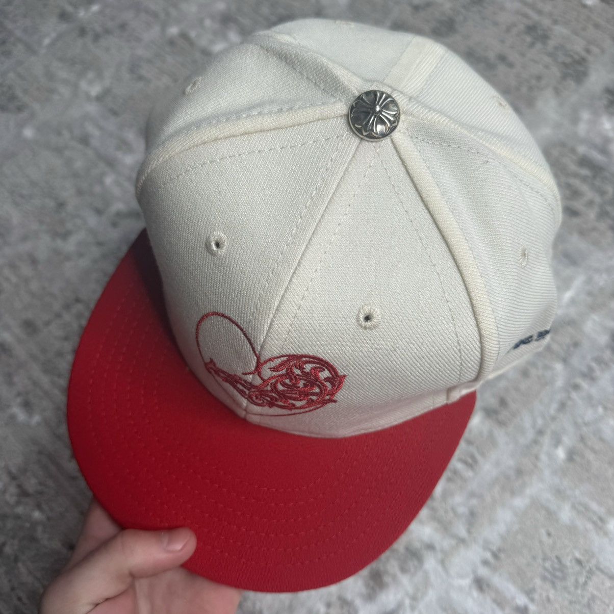 Chrome Hearts Love you heart fitted cap hat Sz- 7 5/8 Size ONE SIZE - 5 Thumbnail