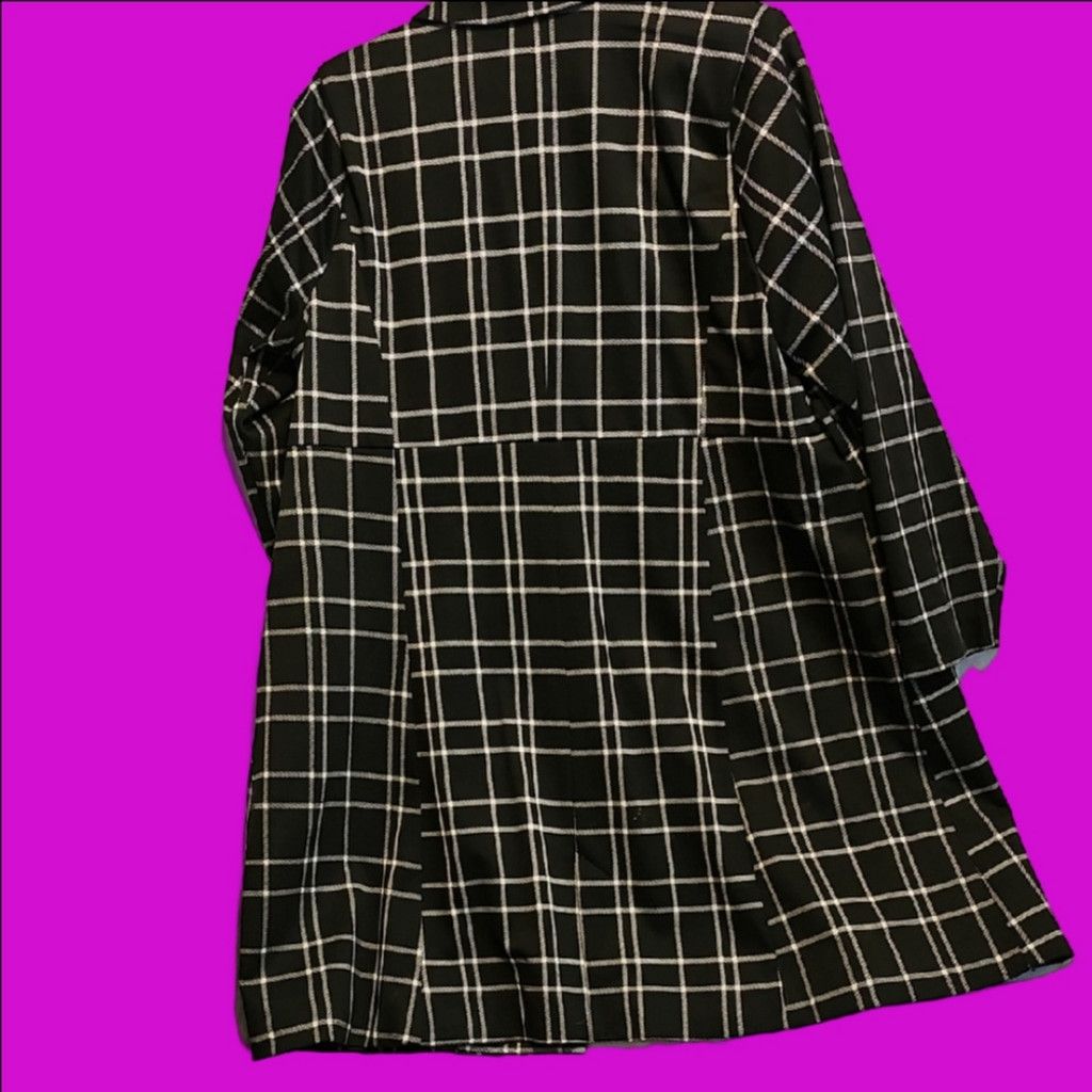 Torrid Torrid Black and White Plaid Fully Lined Women's Blazer Size 3XL / US 20-22 - 4 Thumbnail