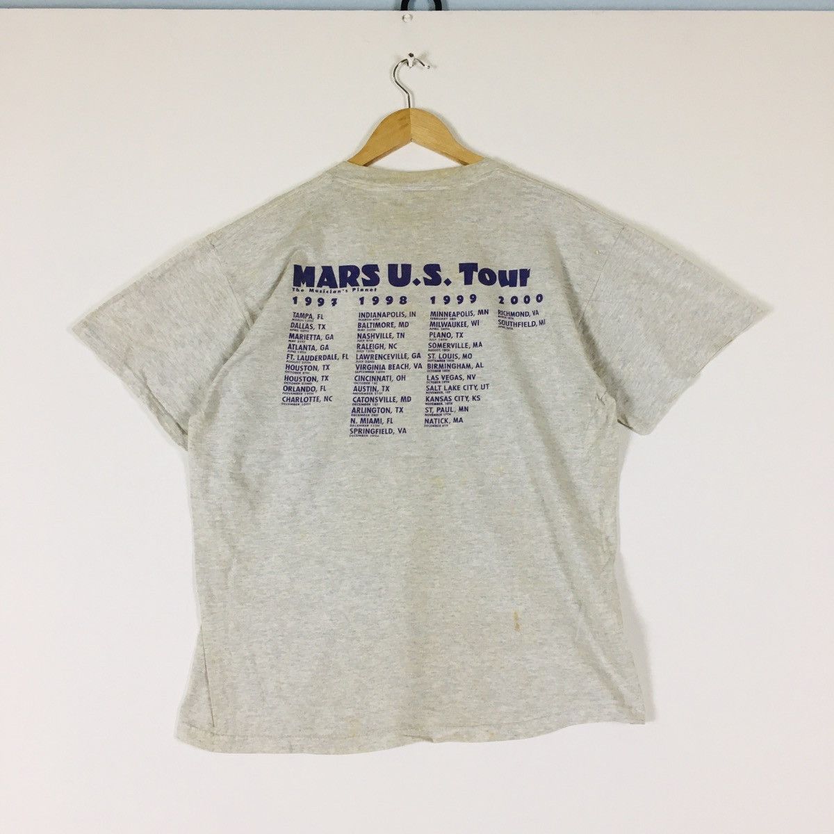 Band Tees × Delta × Vintage Vintage MARS Musician Planet Tour Tee Size US M / EU 48-50 / 2 - 7 Thumbnail