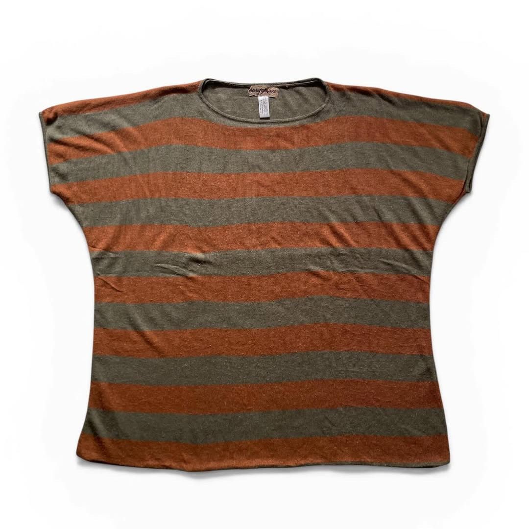 Issey Miyake Issey Miyake by Allstyle Knitted Double Layered T-Shirt Size US L / EU 52-54 / 3 - 3 Thumbnail