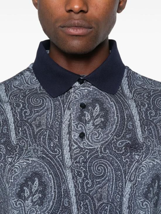 Etro ETRO Men T-Shirts MRMD0004 AK472X0883 Blue Size US S / EU 44-46 / 1 - 1 Thumbnail
