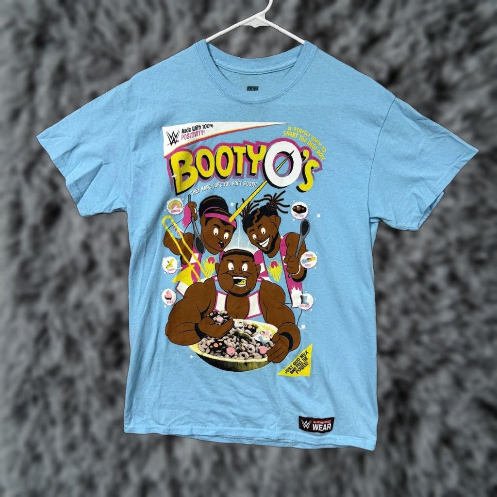 Vintage WWE Booty O's Shirt Mens M Blue The New Day Cereal Graphic Cartoon 90s Wrestling Tee Crew Neck Short Sleeve Logo Printed Authentic Mens M Blue Size US M / EU 48-50 / 2 - 1 Thumbnail