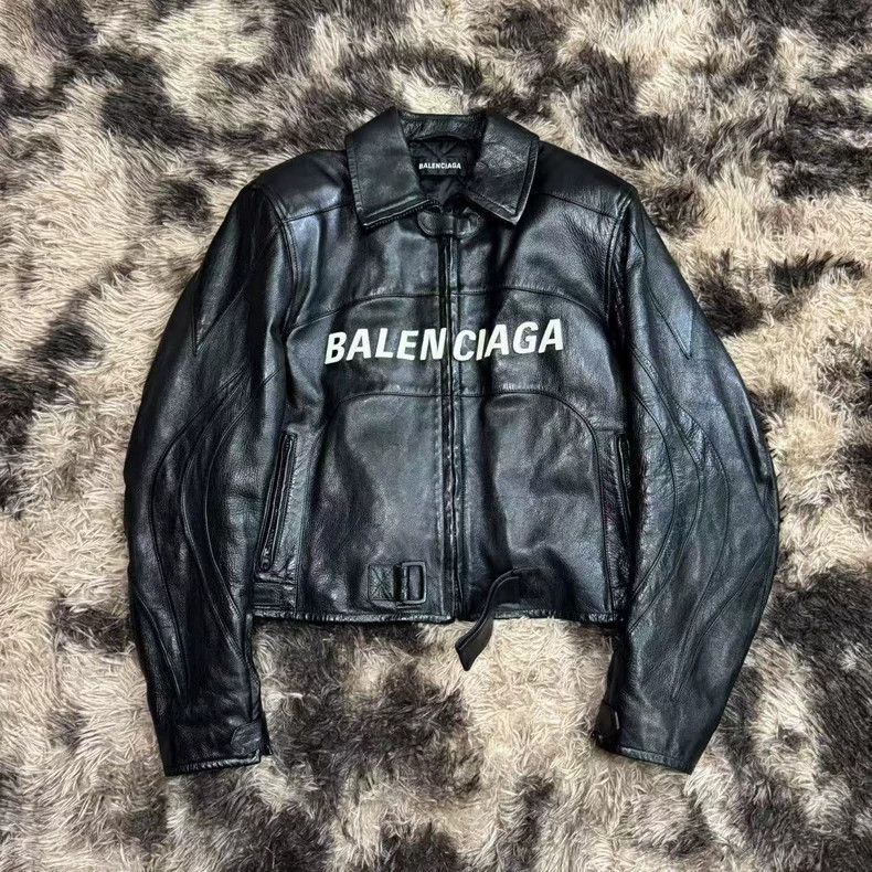 Balenciaga Balenciaga 19FW Leather Biker Jacket | Grailed