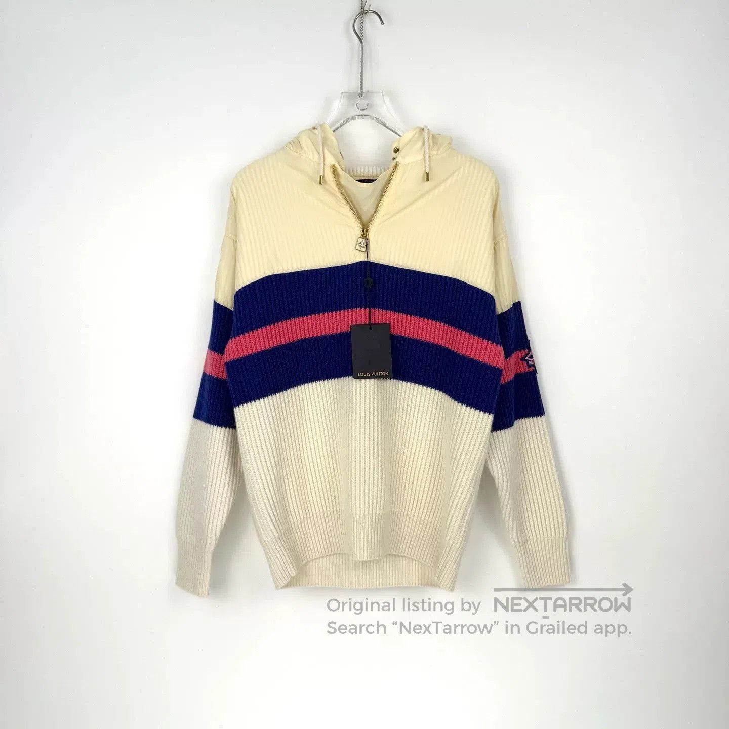 Louis Vuitton Louis Vuitton Beige Logo Wool Cashmere Sweater. Size US S / EU 44-46 / 1 - 3 Thumbnail