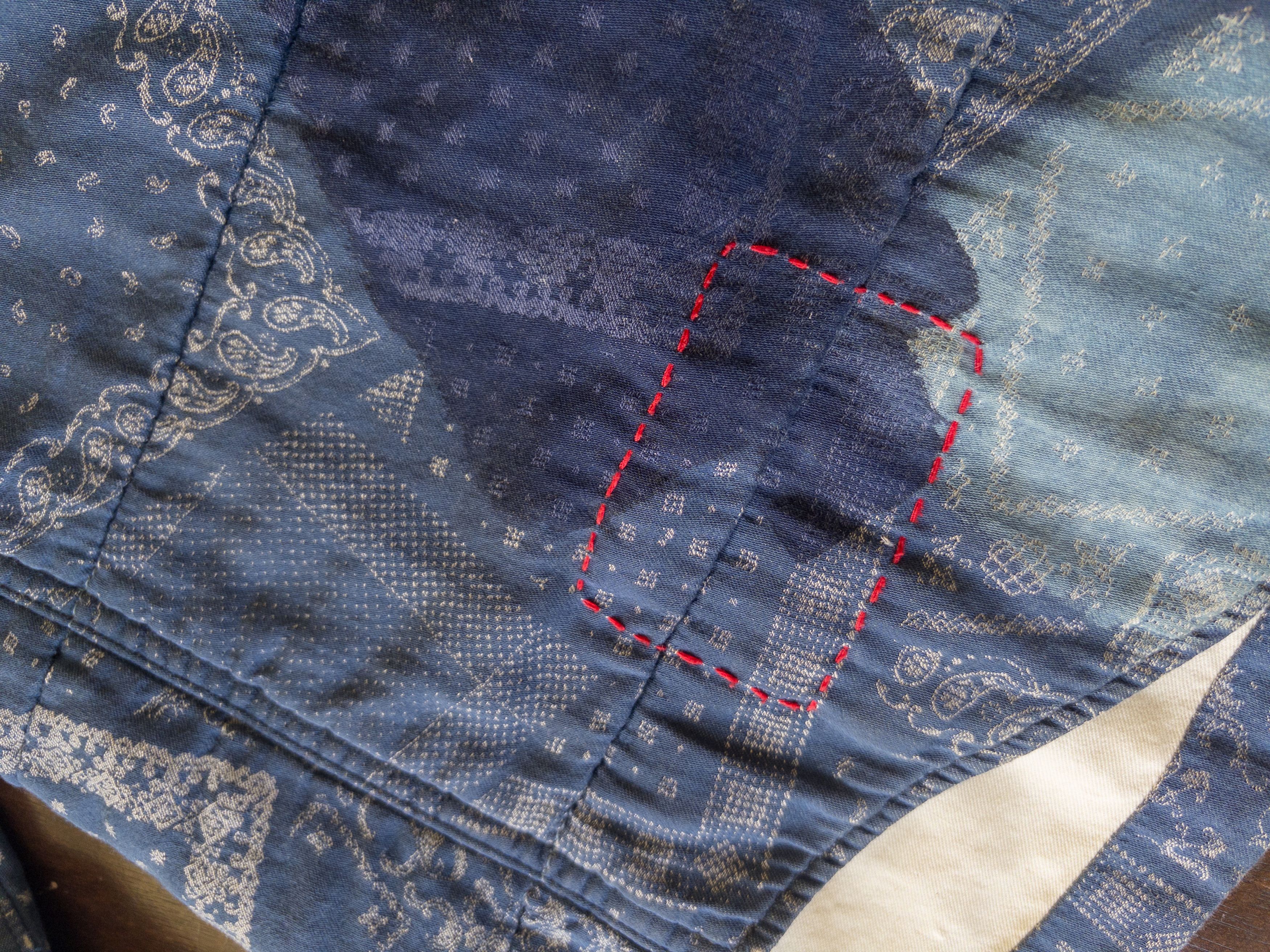Japanese Brand Soulive bandana patchwork jacket - NO. BLX-0902 Size US M / EU 48-50 / 2 - 6 Thumbnail