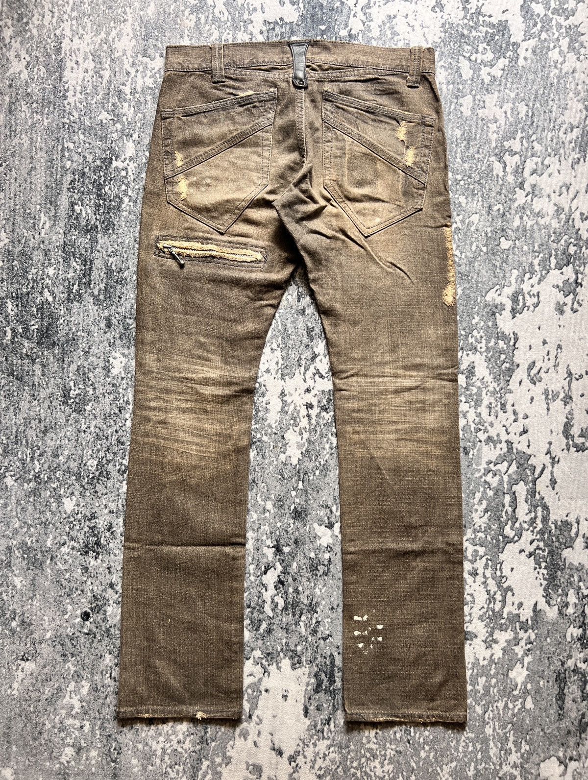 Boycott Boycott Destroyed Tappered Denim Jeans Size US 34 / EU 50 - 2 Thumbnail