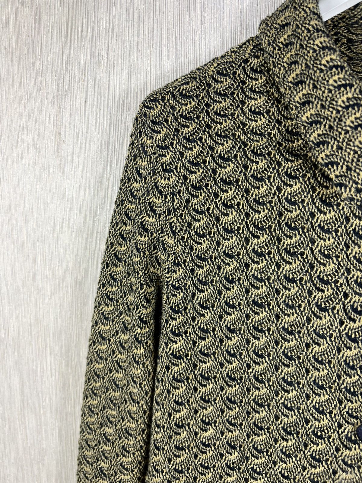 Missoni Vintage 90s Missoni Sport wool knit button up shirt pattern Size M / US 6-8 / IT 42-44 - 8 Thumbnail