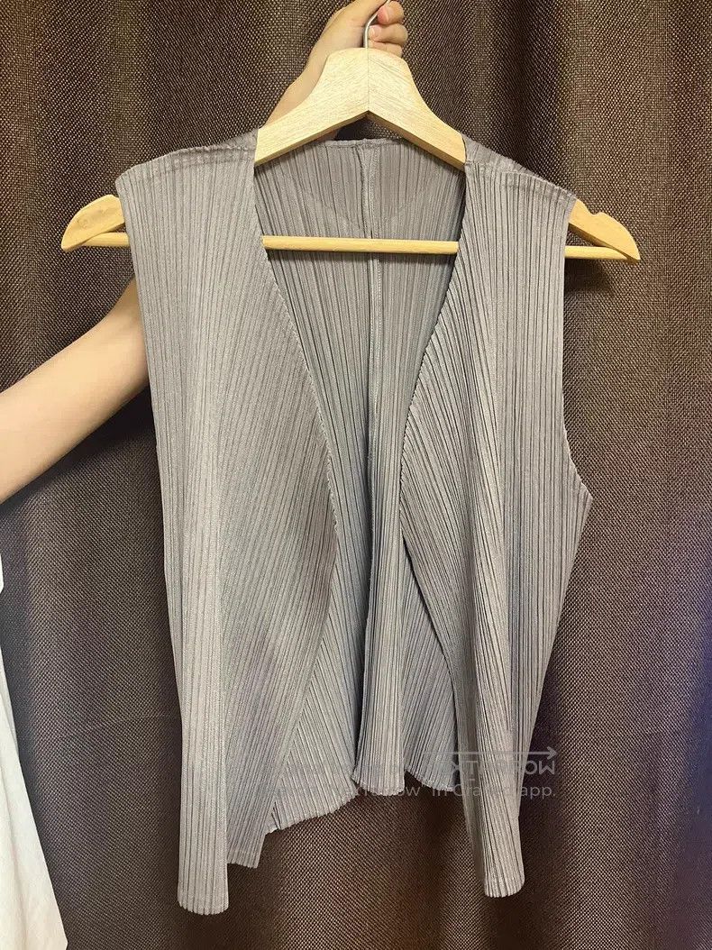 Issey Miyake Issey Miyake Gray Vest Size L / US 10 / IT 46 - 3 Thumbnail