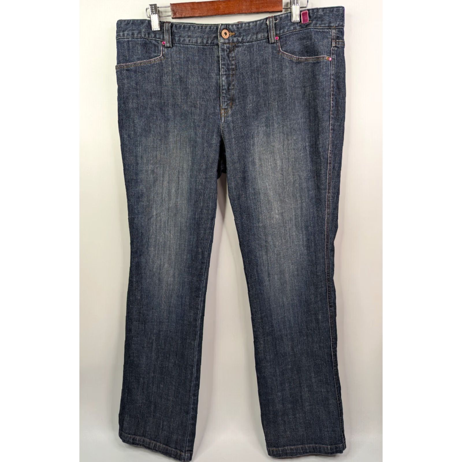 Denime VINTAGE Sigrid Olsen Jeans Womens 14 Straight Denim Blue Innovator 07 Pockets Belt Loops Ble? Size 36" / US 14 / IT 50 - 2 Thumbnail