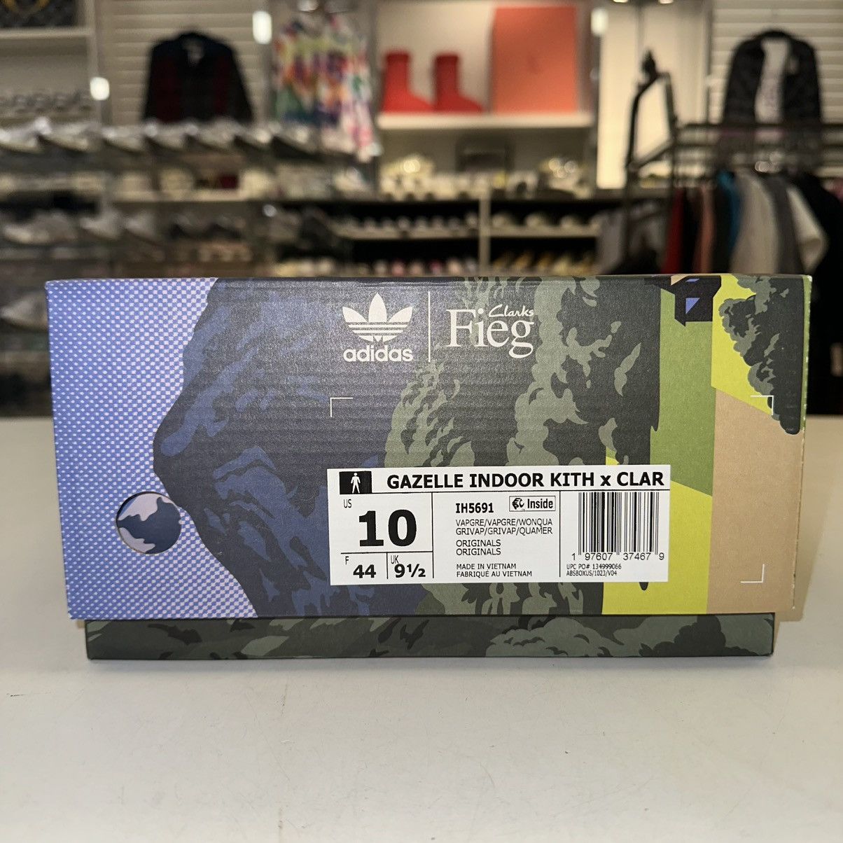 Adidas  Kith Size 10 - Adidas Gazelle Indoor KITH x Clarks Fieg [IH5691] |  Grailed
