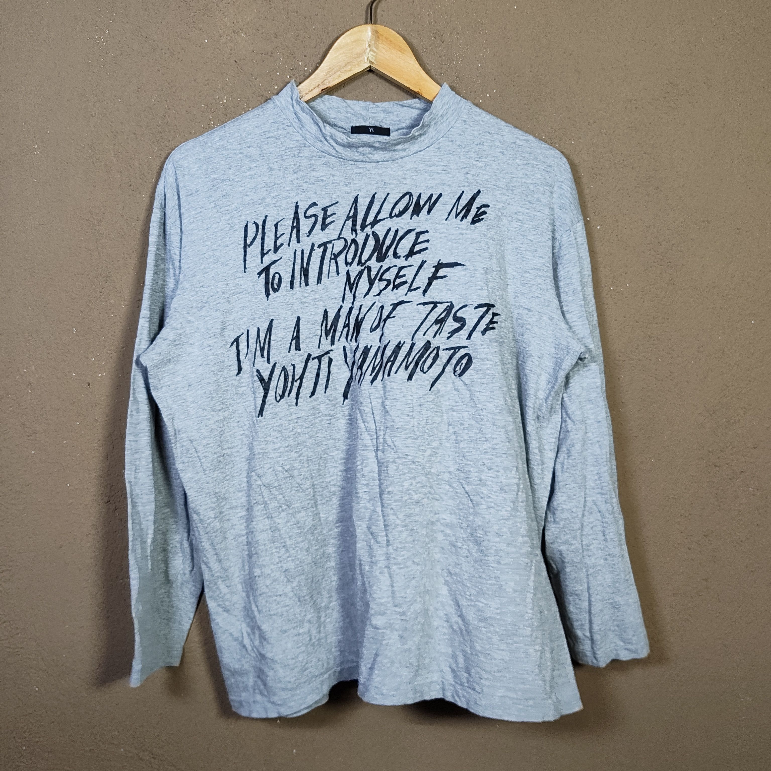 Y's Vintage YOHJI YAMAMOTO's Quote Long Sleeve Tshirt Size US L / EU 52-54 / 3 - 1 Thumbnail