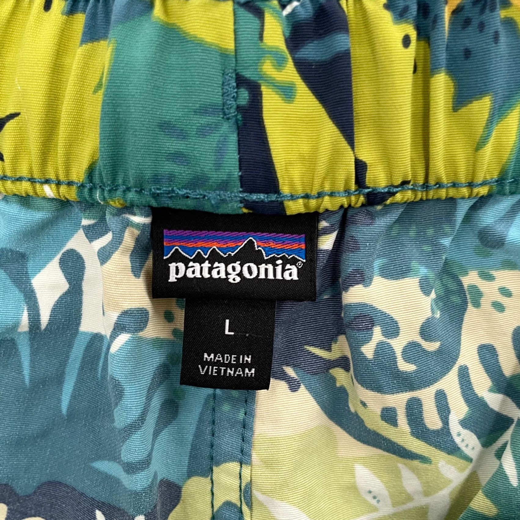 Patagonia Patagonia Shorts Womens L Green Floral Barely Baggies 2" Short Ladies L Chino Nylon Lightweight Outdoor Hiking Womens Size 36" / US 14 / IT 50 - 5 Thumbnail