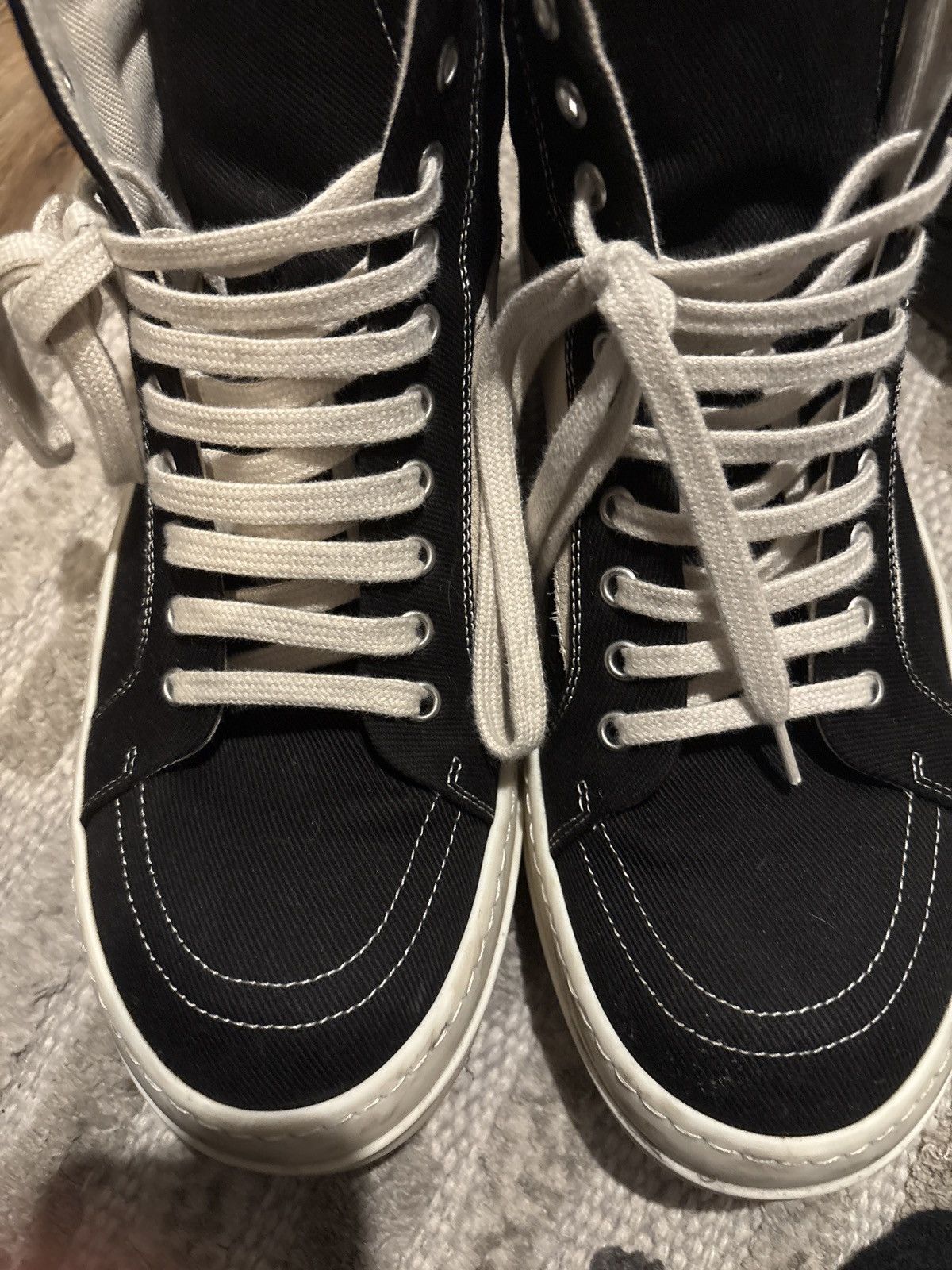 Rick Owens Rick owens hi top vintage vans sneakers Size US 10.5 / EU 43-44 - 6 Thumbnail
